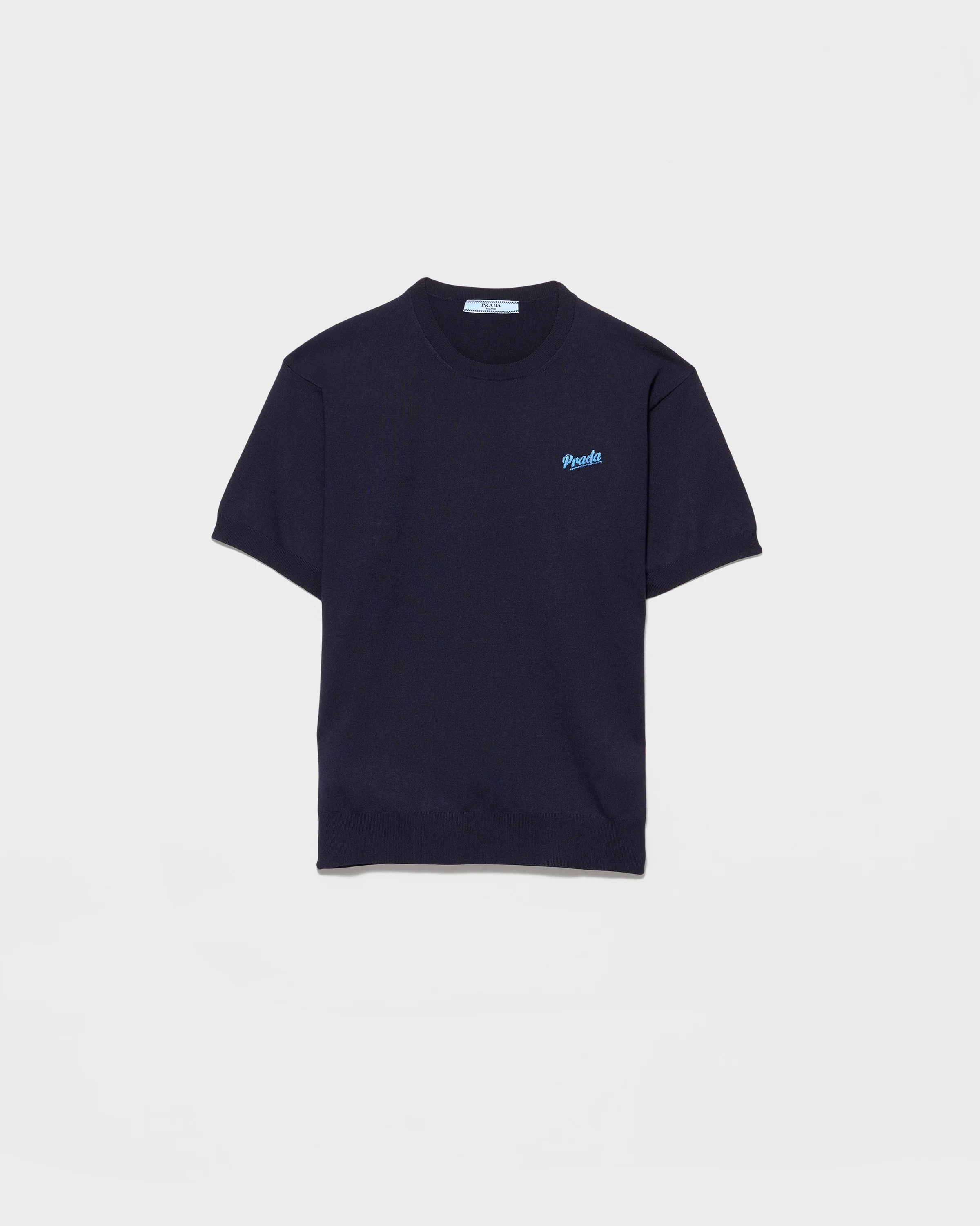 Silk crew-neck sweater - 1