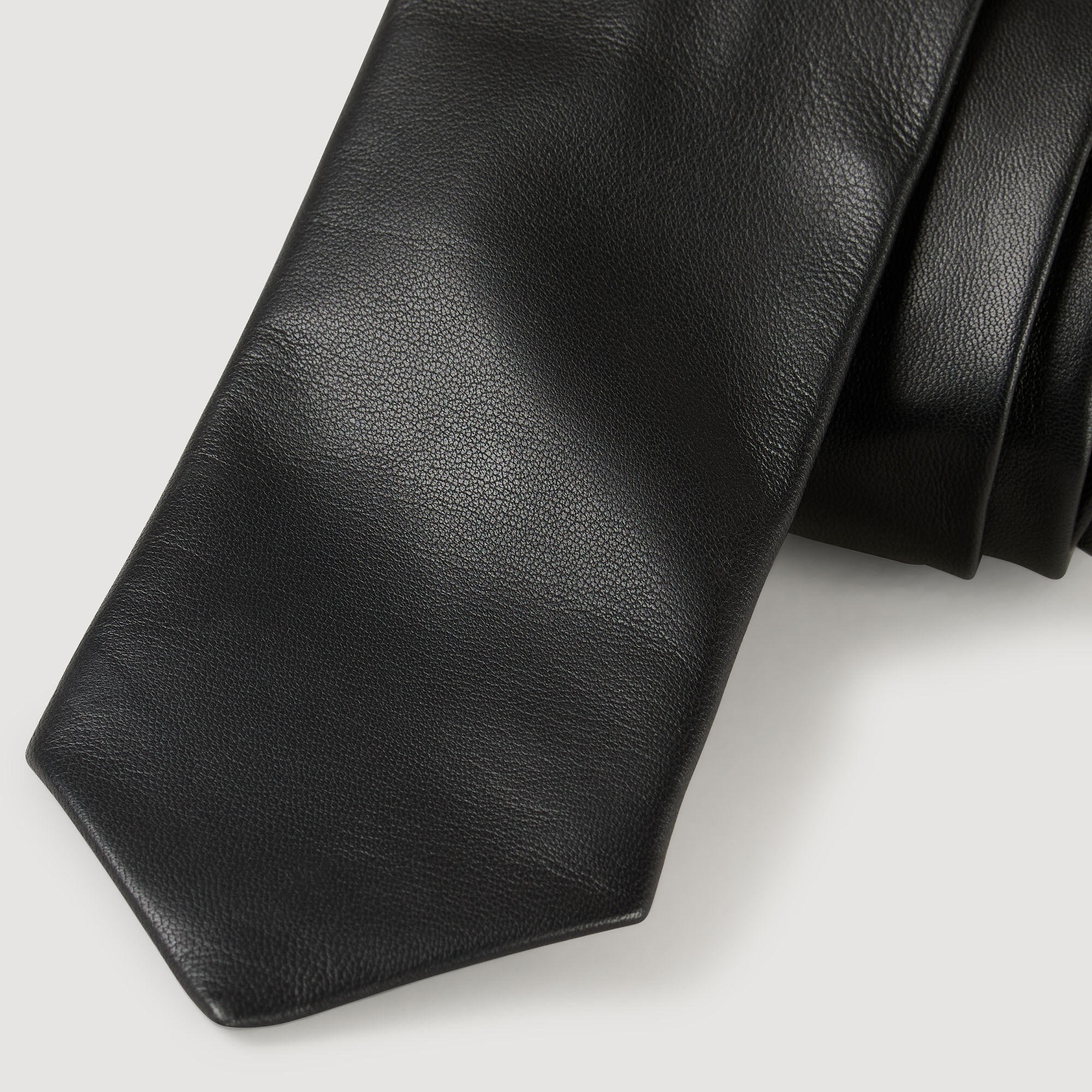 OVERSIZE LEATHER TIE - 2