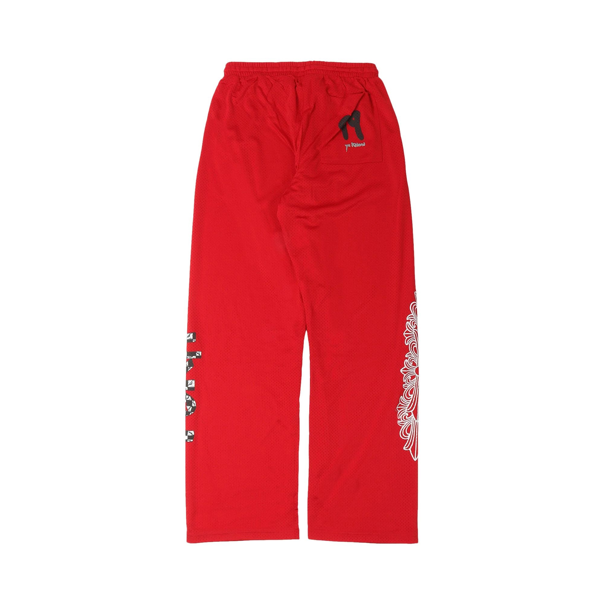Chrome Hearts Matty Boy Mesh Sweatpant 'Red' - 2