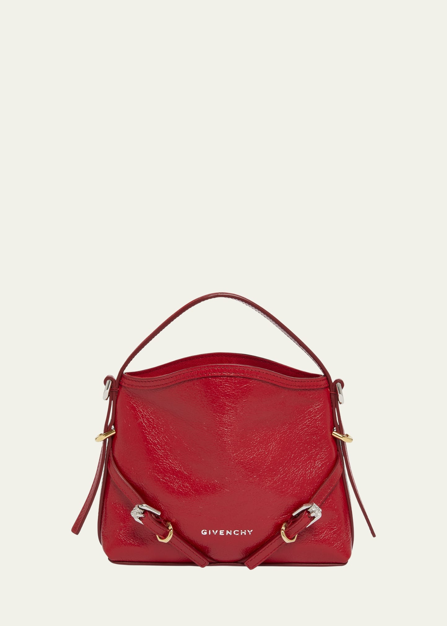 【関税＆送料込み】Givenchy Voyou Nano Handbag Nano Voyou bag in leather in - black | Givenchy US
