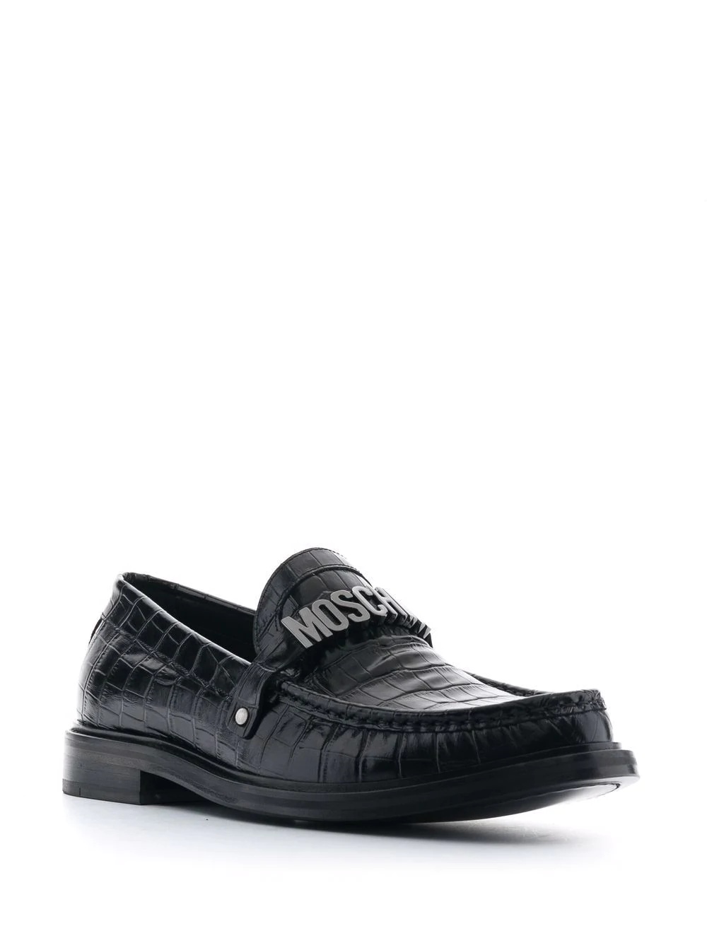 logo-plaque loafers - 2