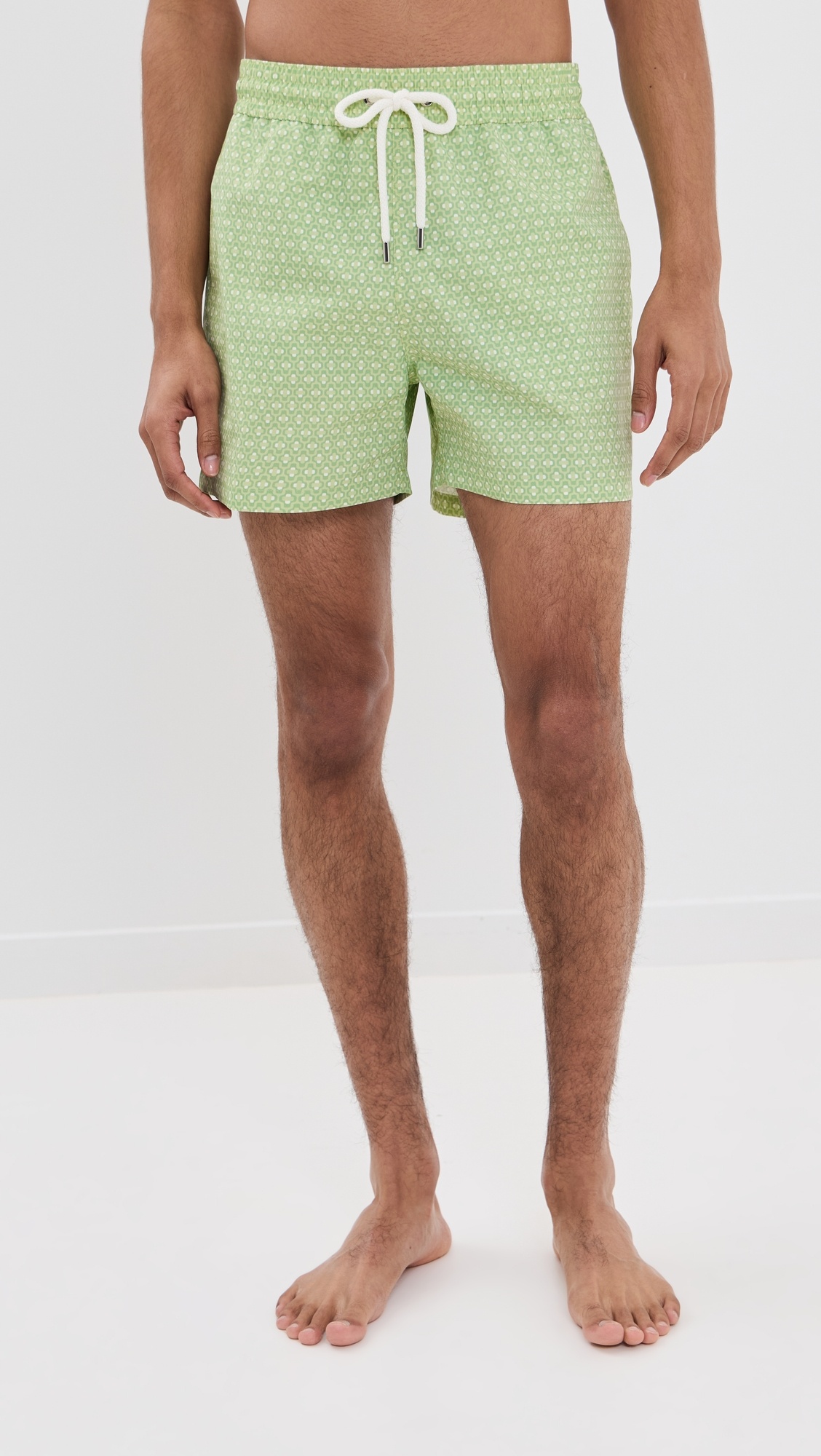 Rio Swim Shorts Ipanema Micro Print 4" - 1