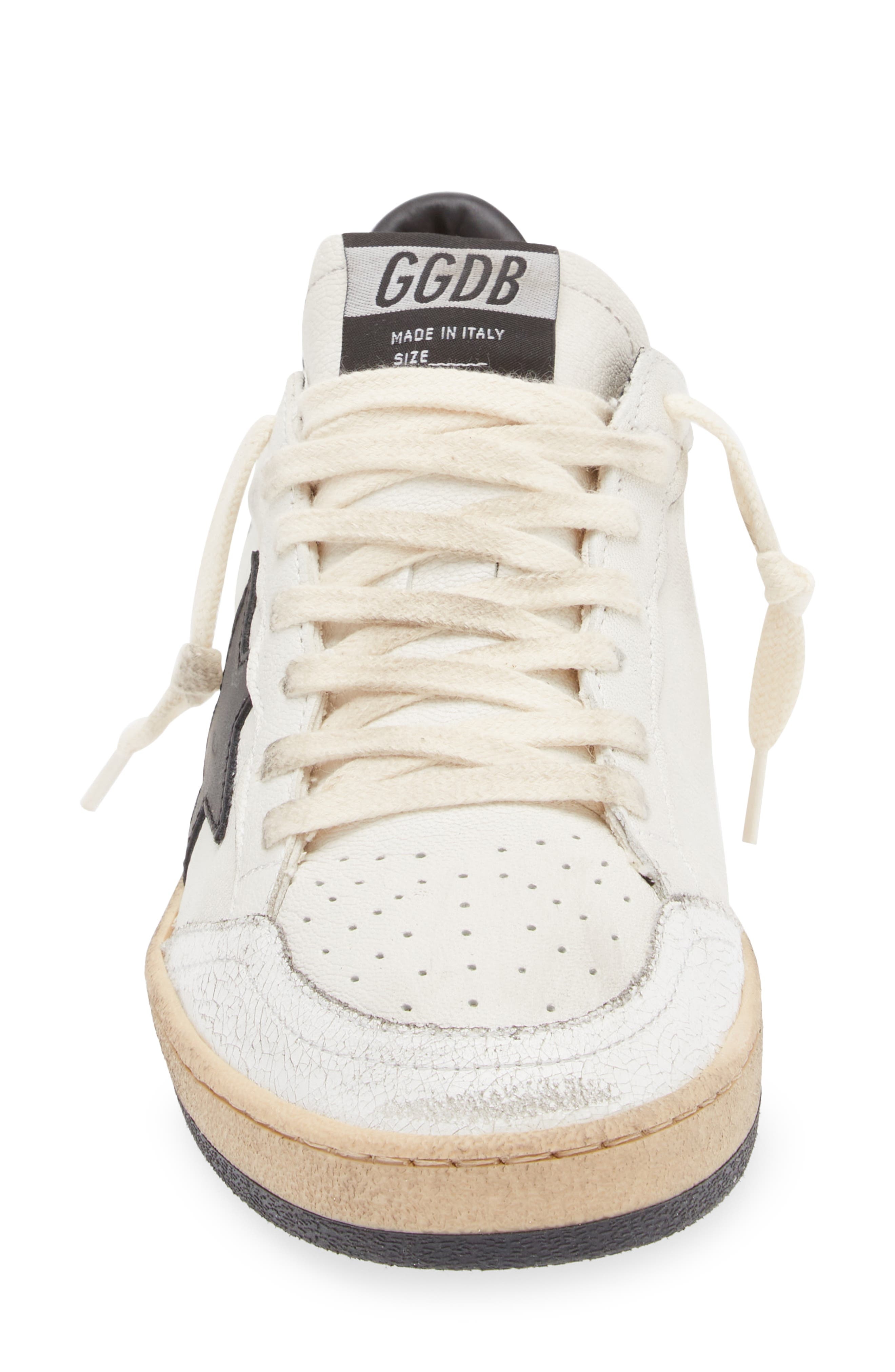 Golden Goose Ball Star Sneaker in White/Black at Nordstrom - 4
