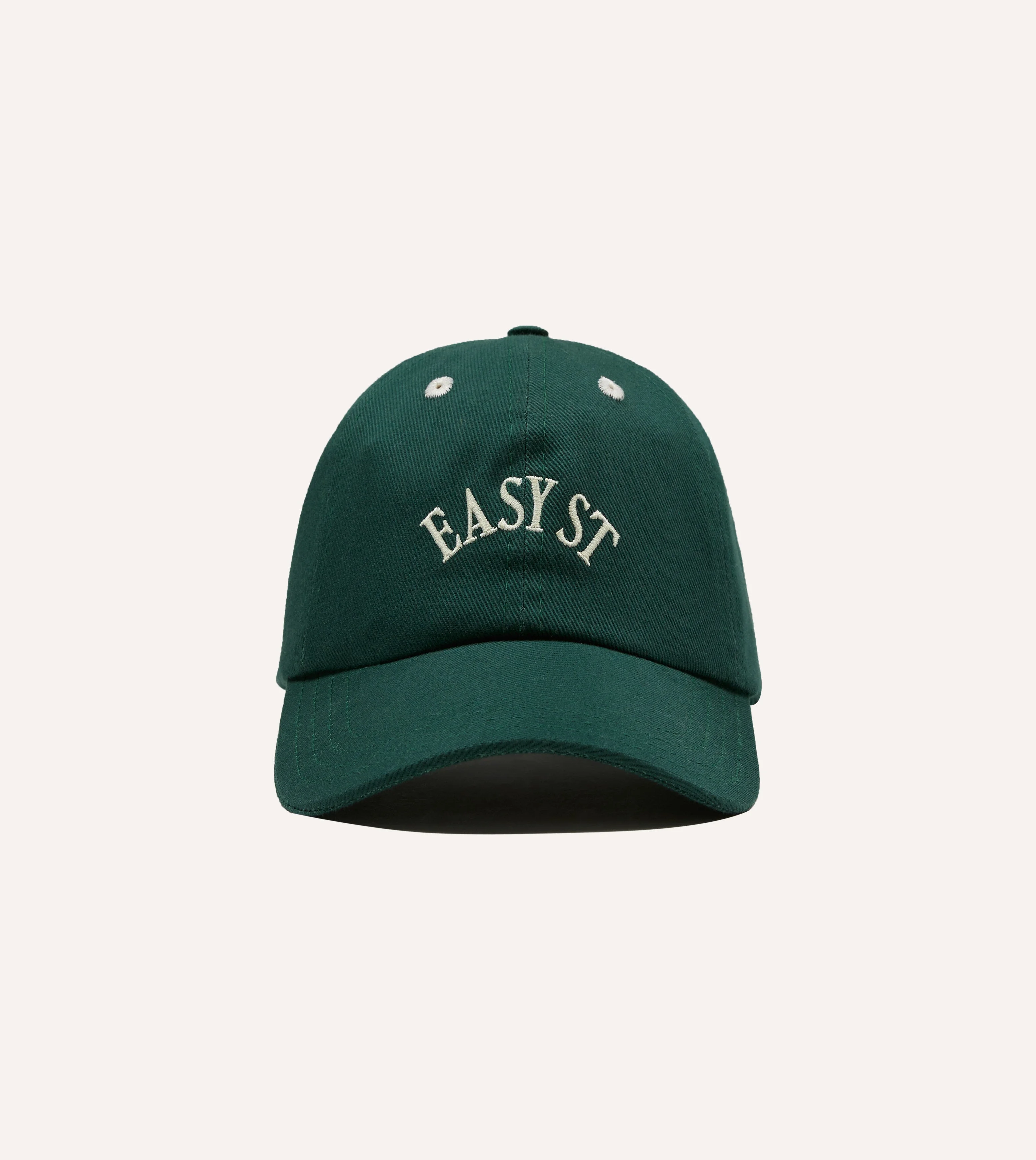 Green 'Easy St' Cotton Twill Baseball Cap - 1