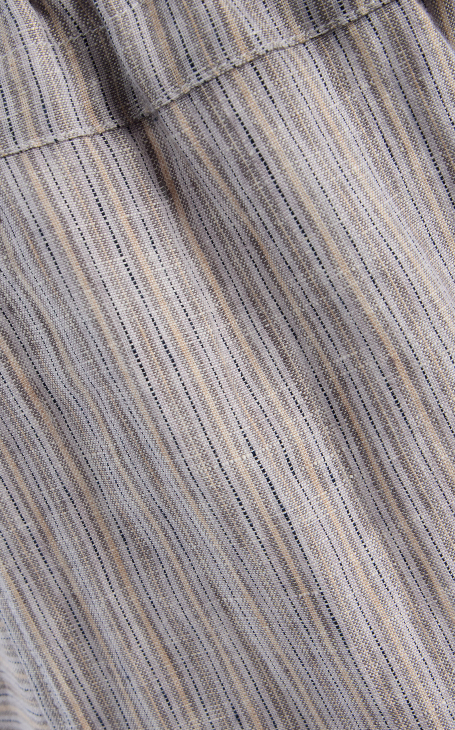 Double-Waist Organic Linen Wide-Leg Pants grey - 5