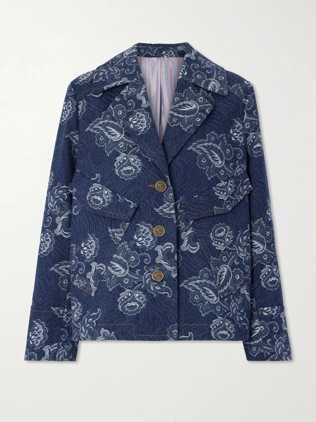 Oversized Cotton-jacquard Jacket - 1