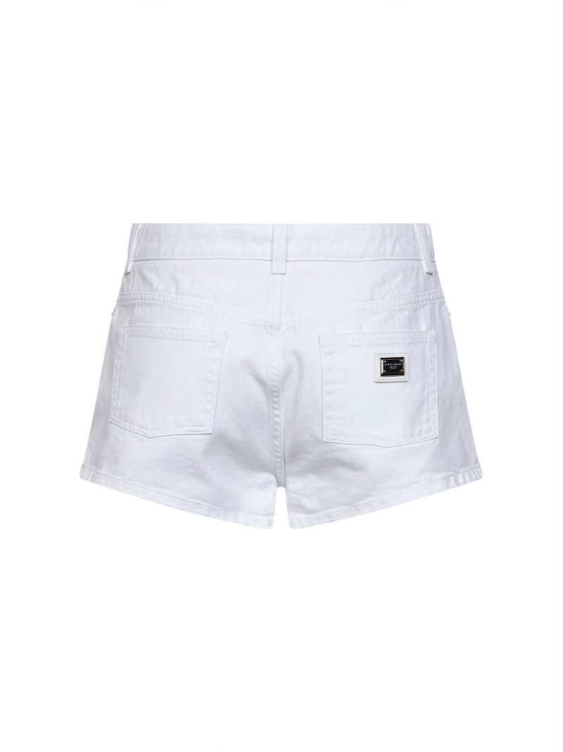 Dolce & Gabbana White cotton denim shorts outlook
