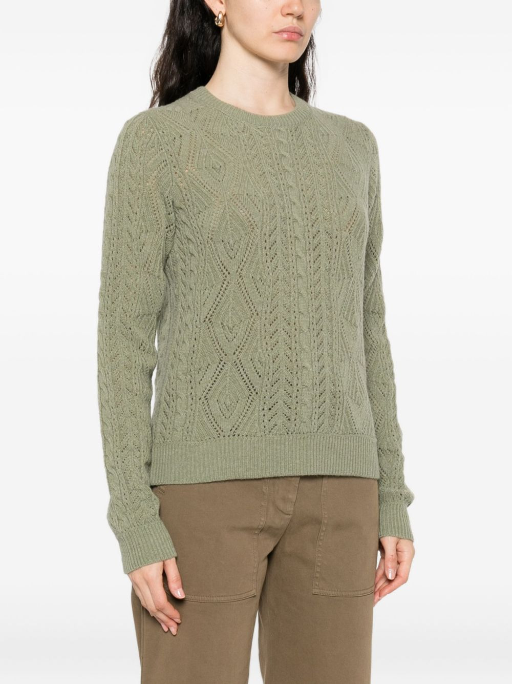 cable-knit sweater - 3