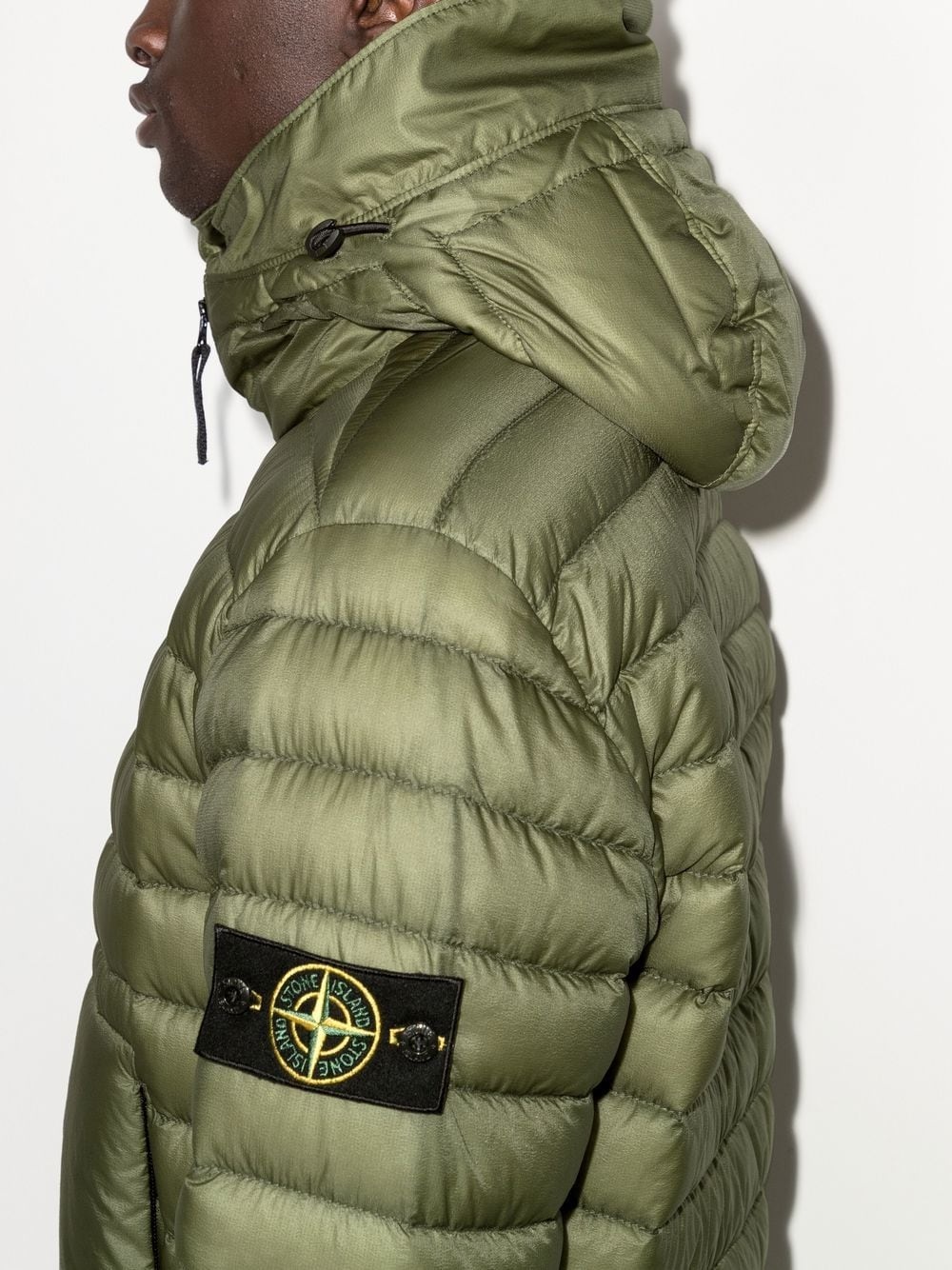 Compass-logo padded jacket - 4