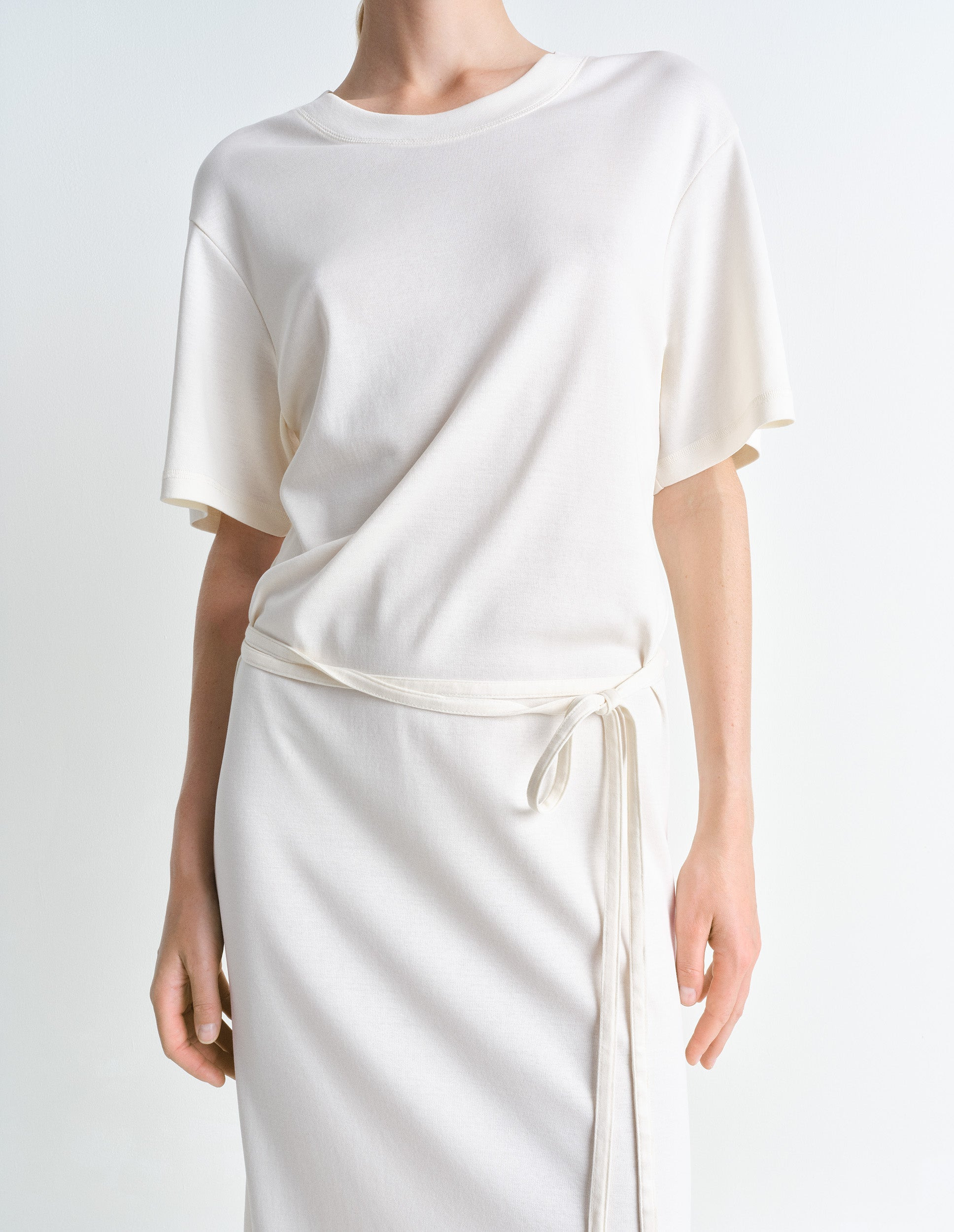 BELTED RIB T-SHIRT DRESS - 3