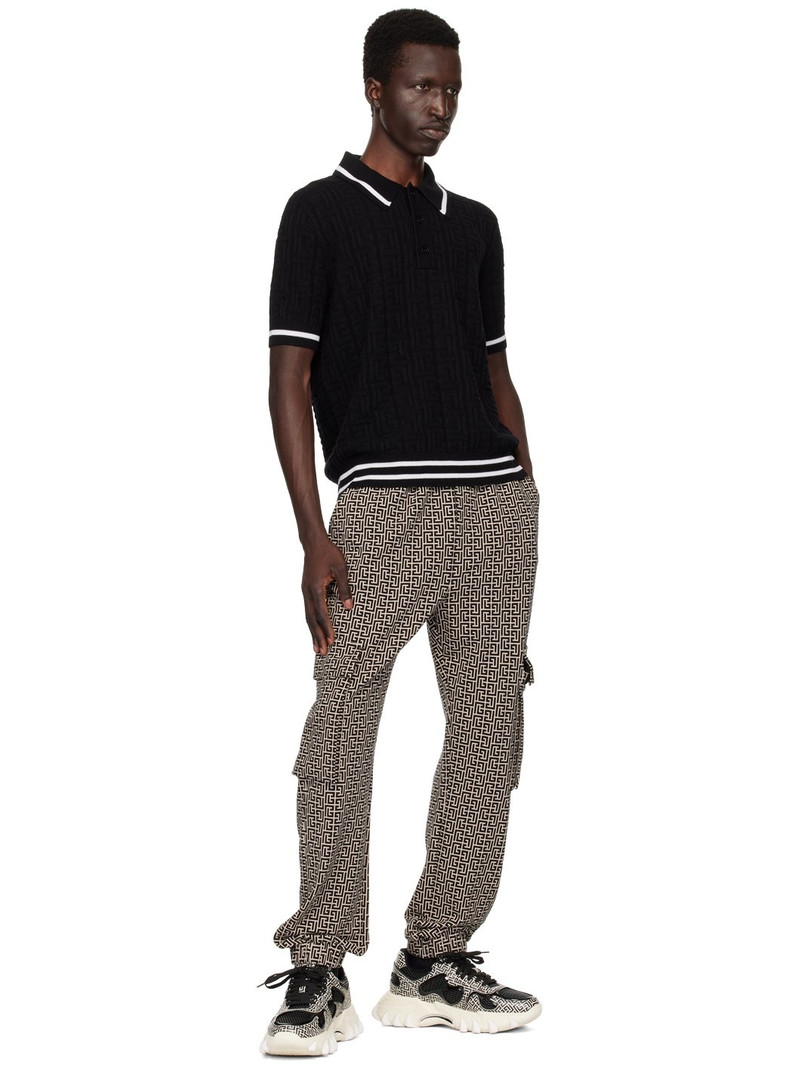 Balmain 4G knitted polo shirt outlook