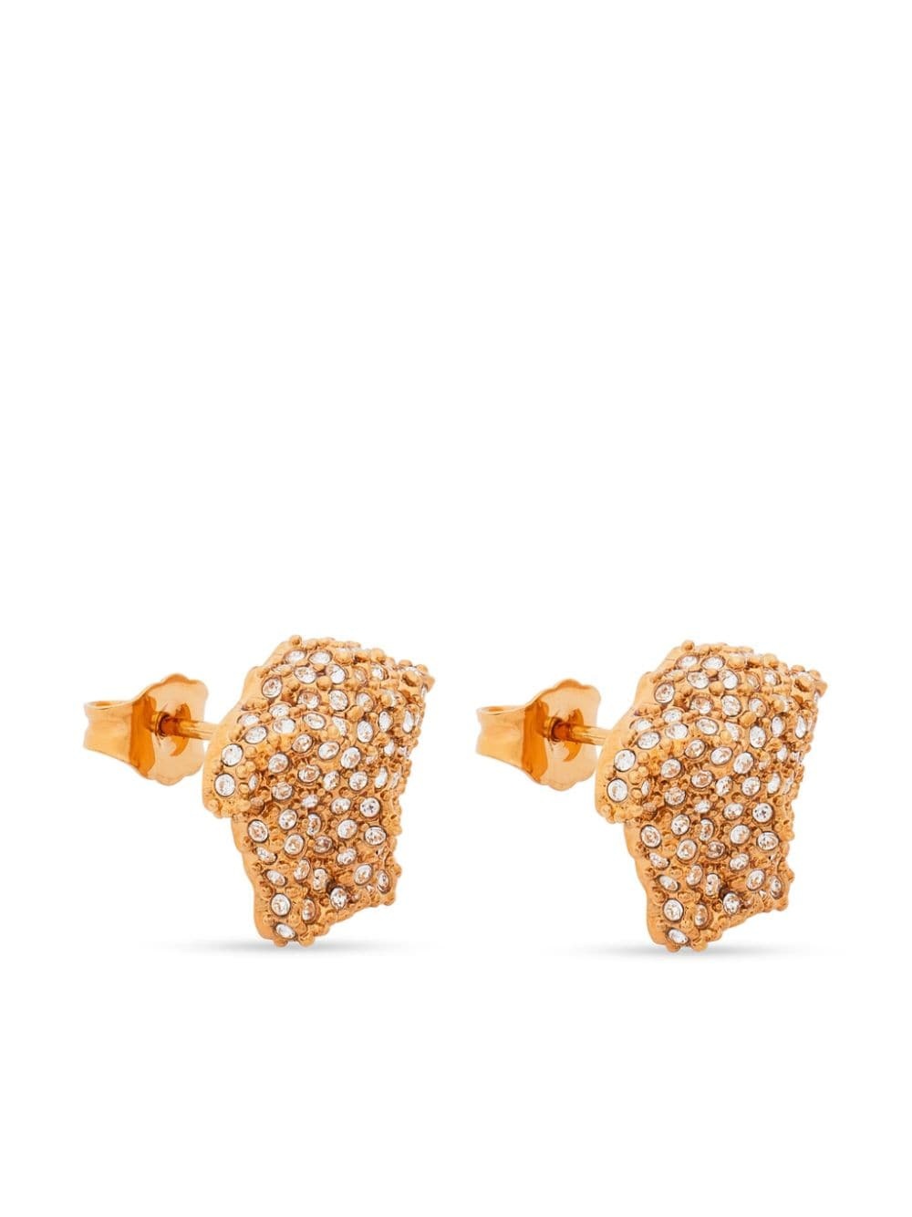 Medusa crystal-embellished earrings - 2