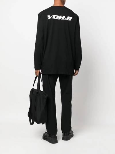 Y-3 logo-print long-sleeve T-shirt outlook