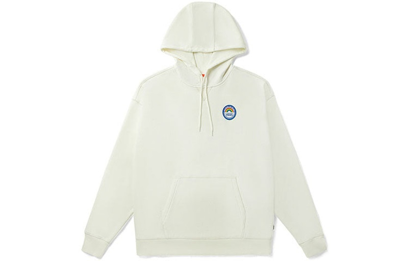 (WMNS) Vans Anaheim Rainbow Oversized Hoodie 'White' VN0A5AUEFS8 - 1