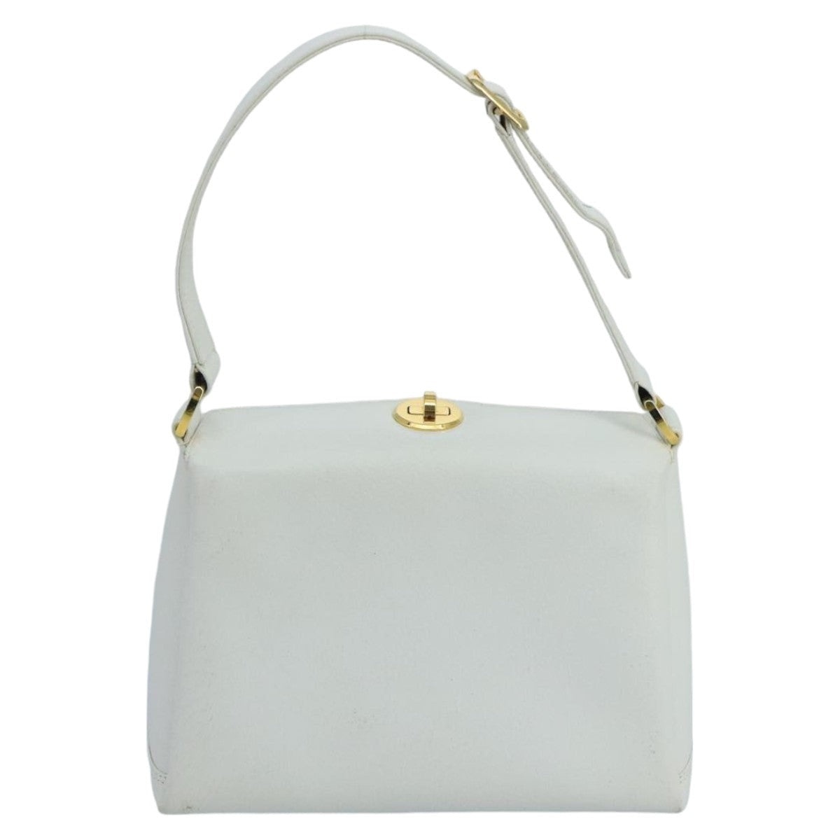 GUCCI Hand Bag Leather White Gold - 13