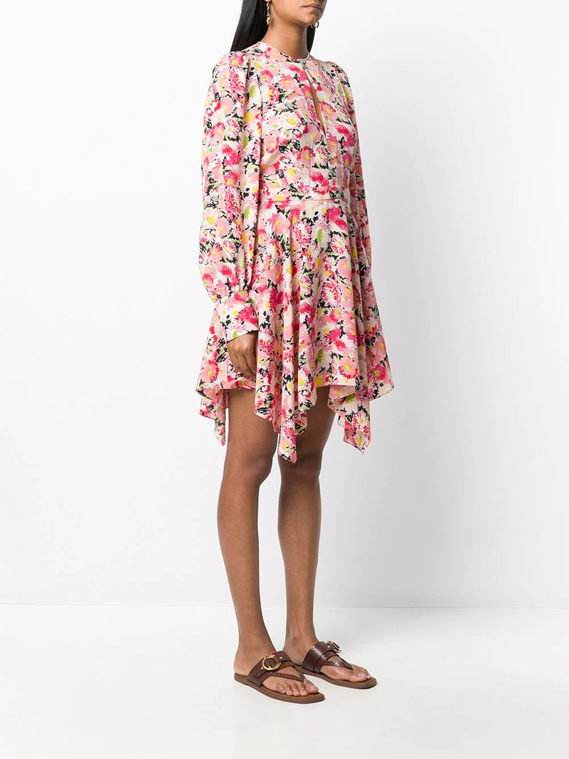 floral-print asymmetric dress 3