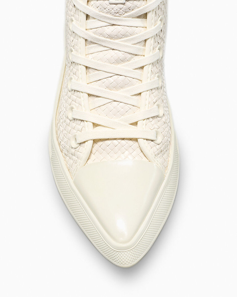 Chuck 70 De Luxe Pointed Platform Woven Leather 10