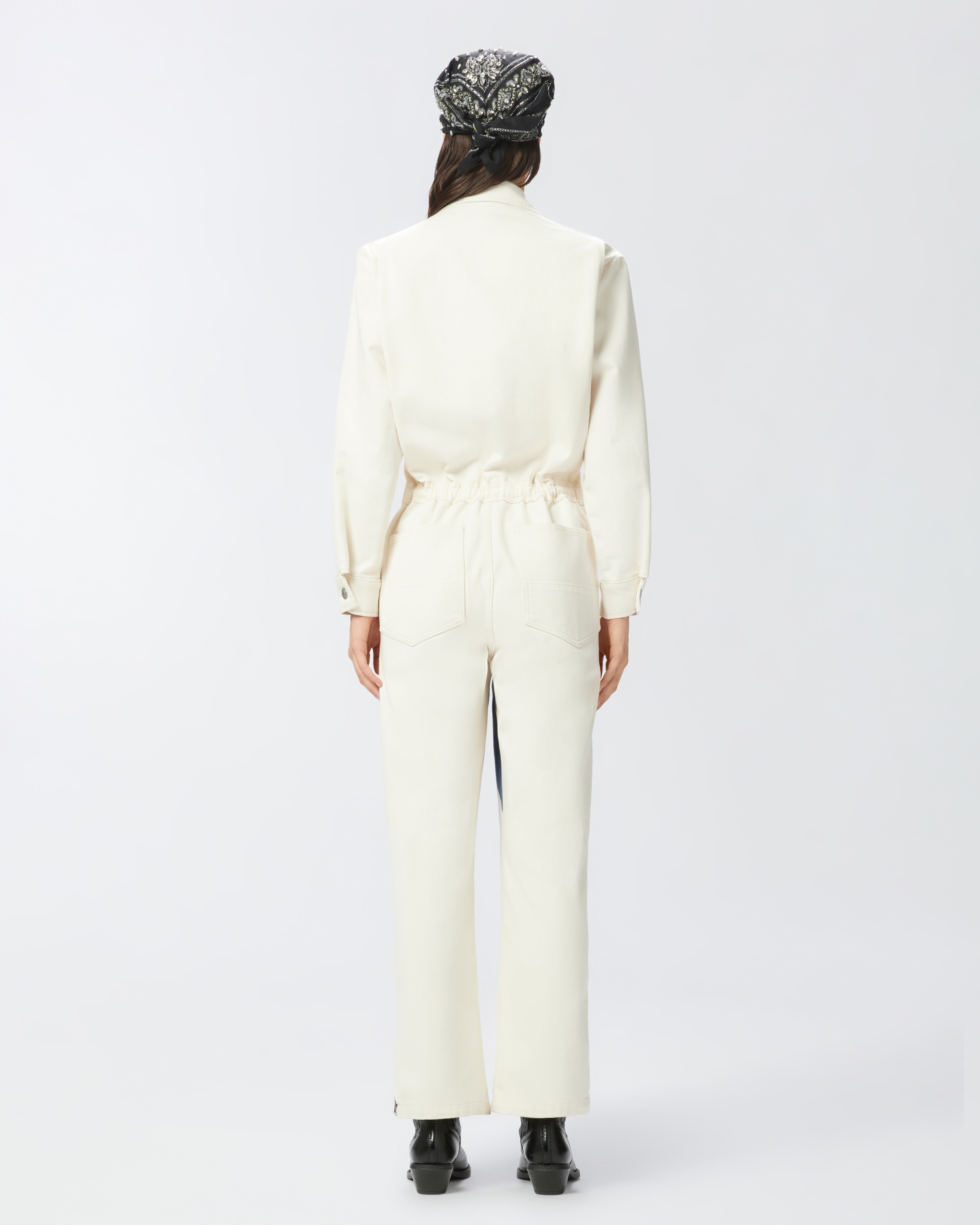 REIMAGINE BY PINKO X PATRICK MCDOWELL WORKWEAR JUMPSUIT WITH HORSE PRINT - 4