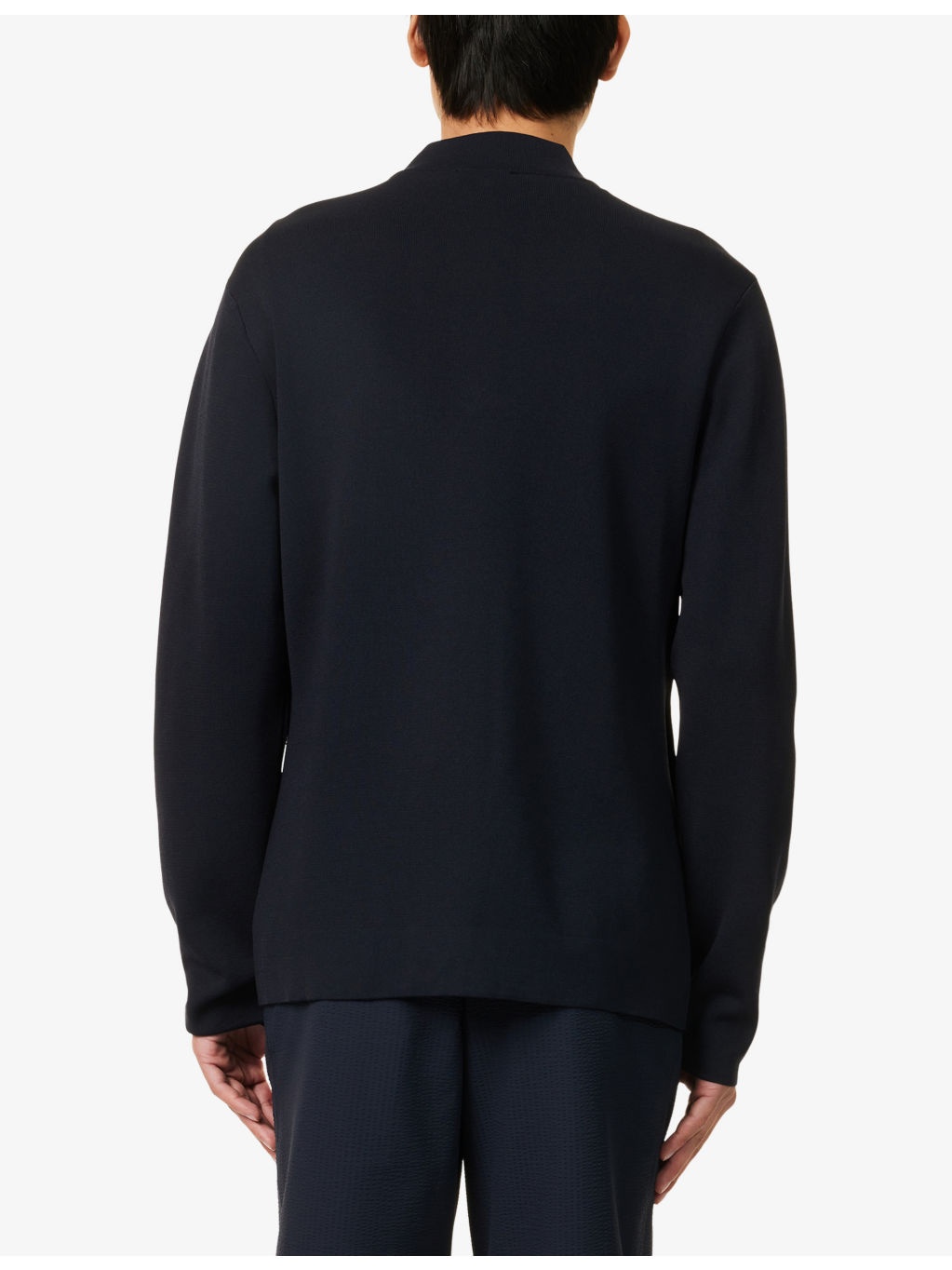 Buttoned Long-Sleeve Knitted Cardigan - 4