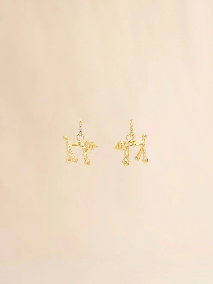 MARNI ZOO POODLE EARRINGS - 1