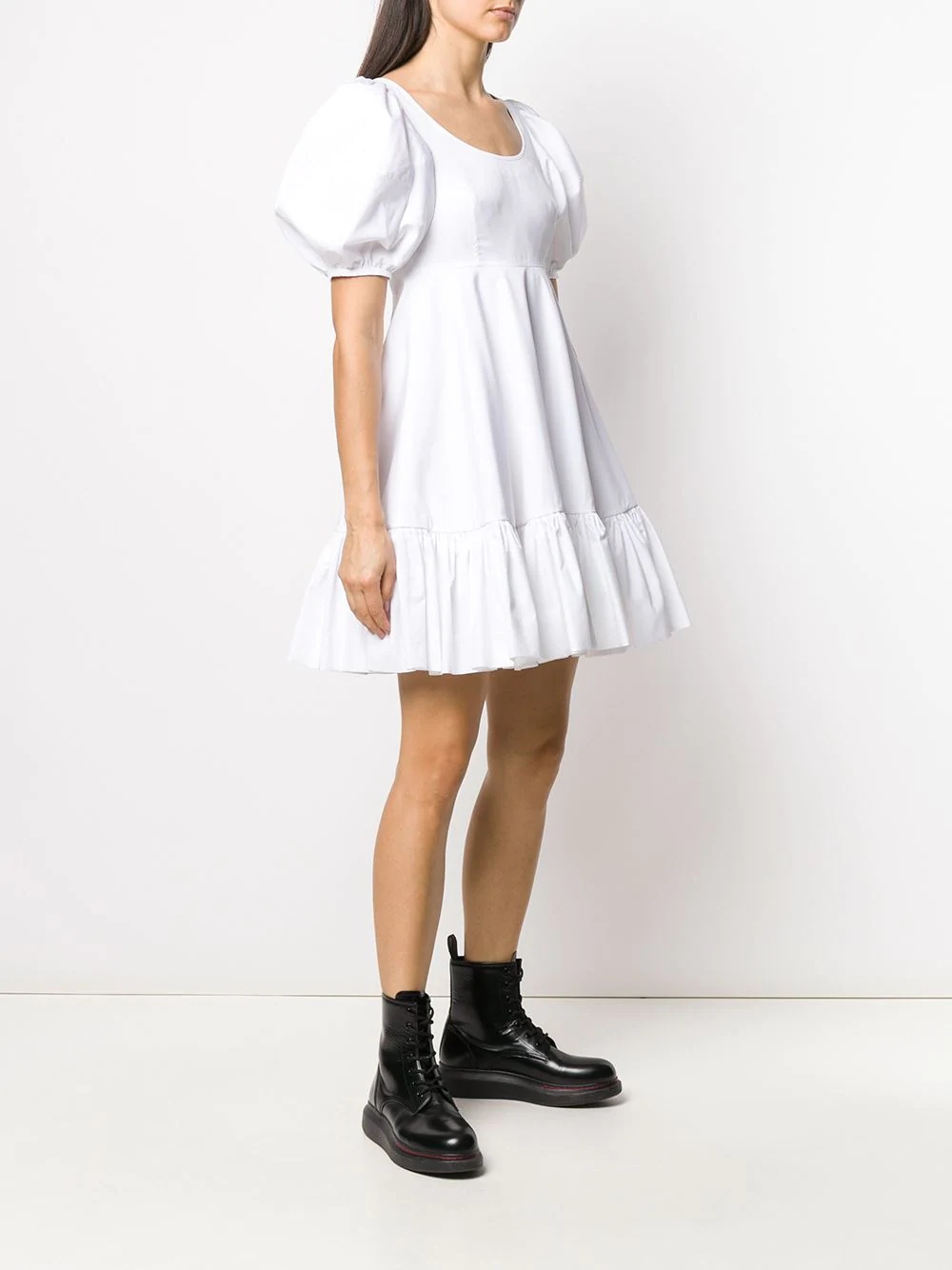 puff sleeves short dress - 3