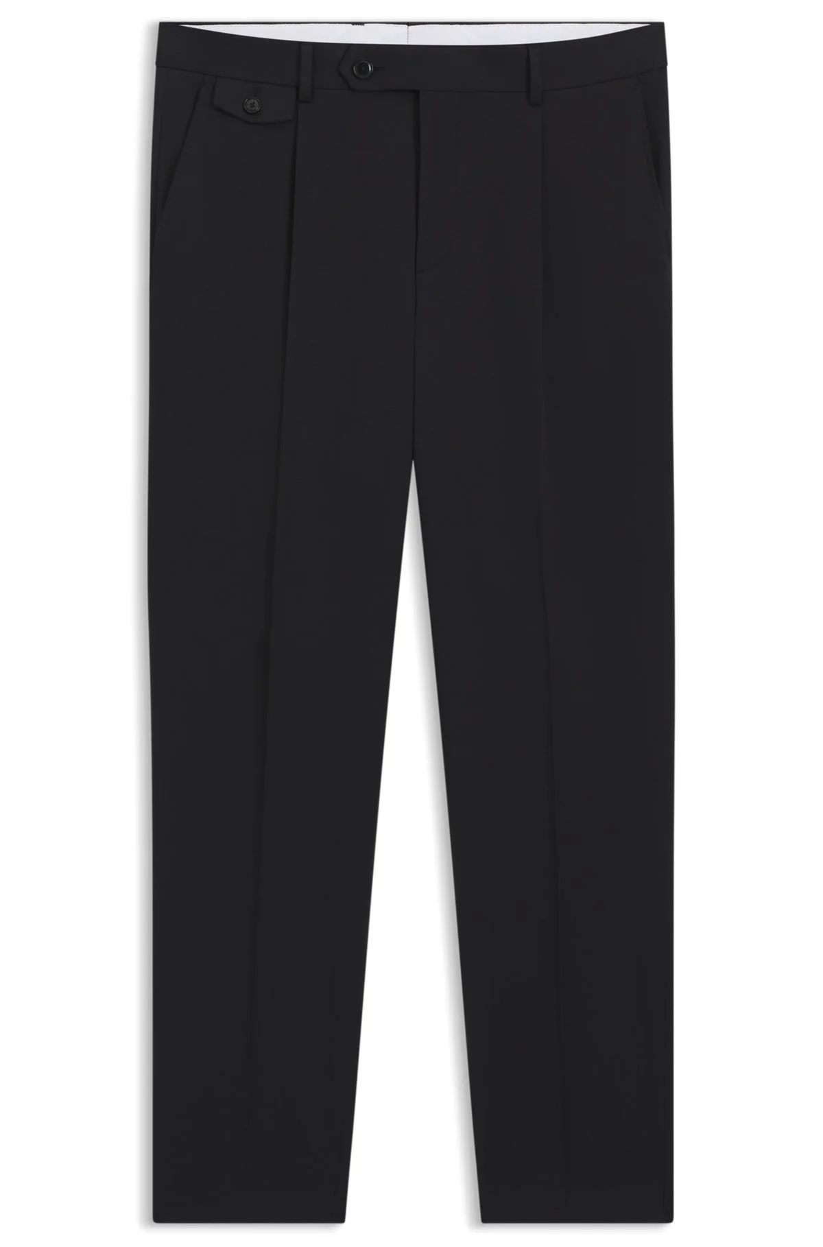 TAPERED-FIT PANTS IN A COTTON BLEND - 1