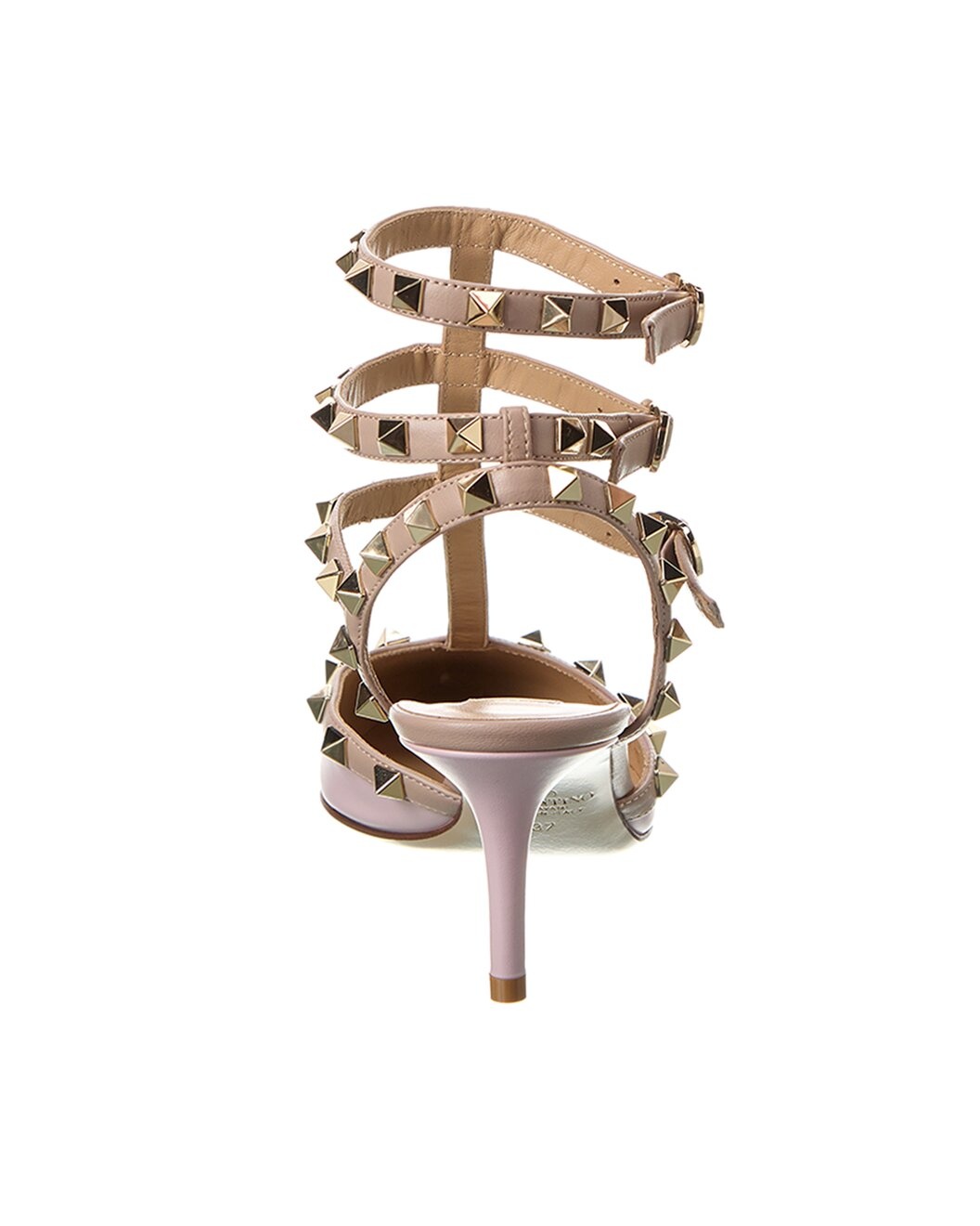 Valentino Rockstud Caged 65 Leather Ankle Strap Pump - 3