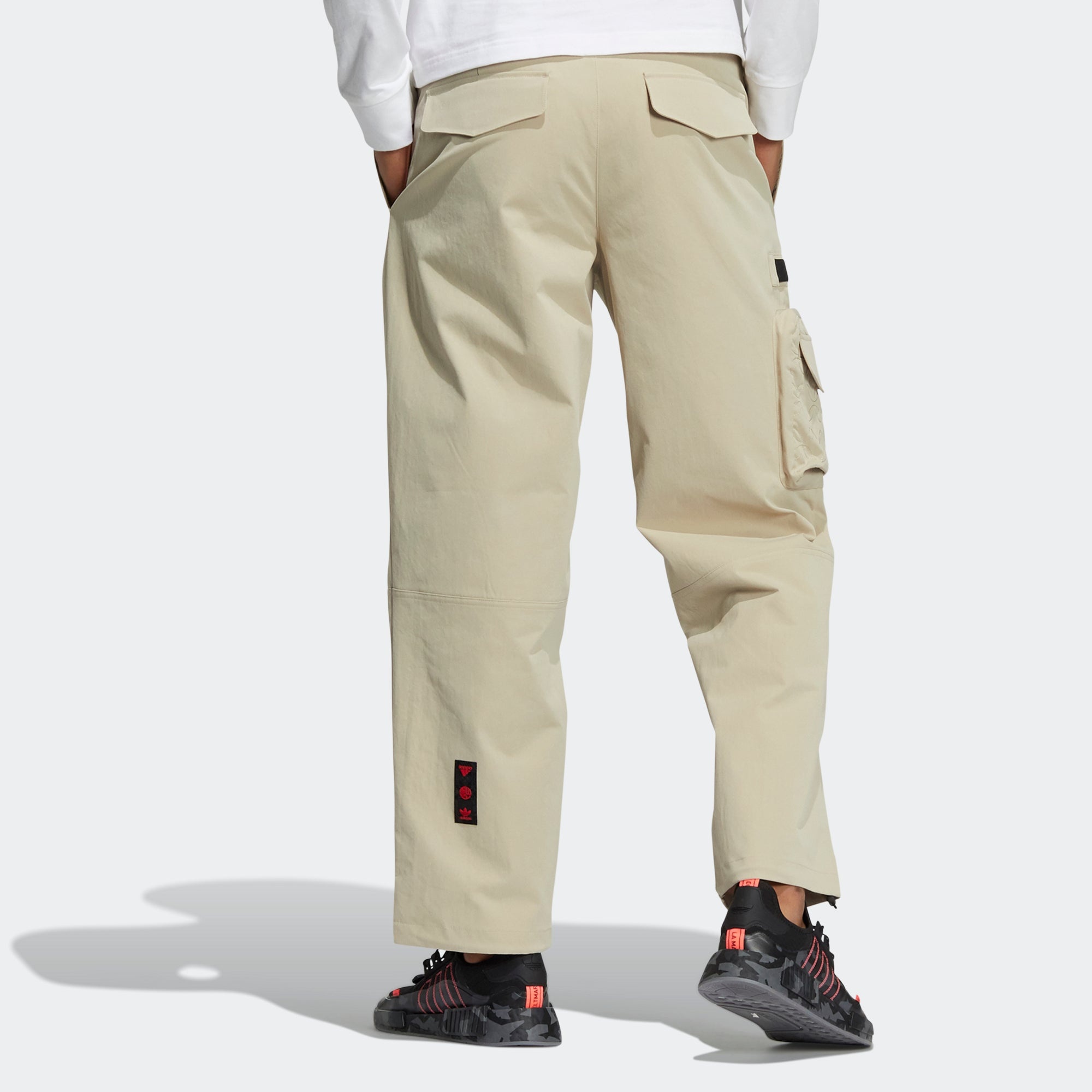 Men's adidas originals CNY Limited Side Big Pocket Casual Sports Pants/Trousers/Joggers Prairie Brow - 3