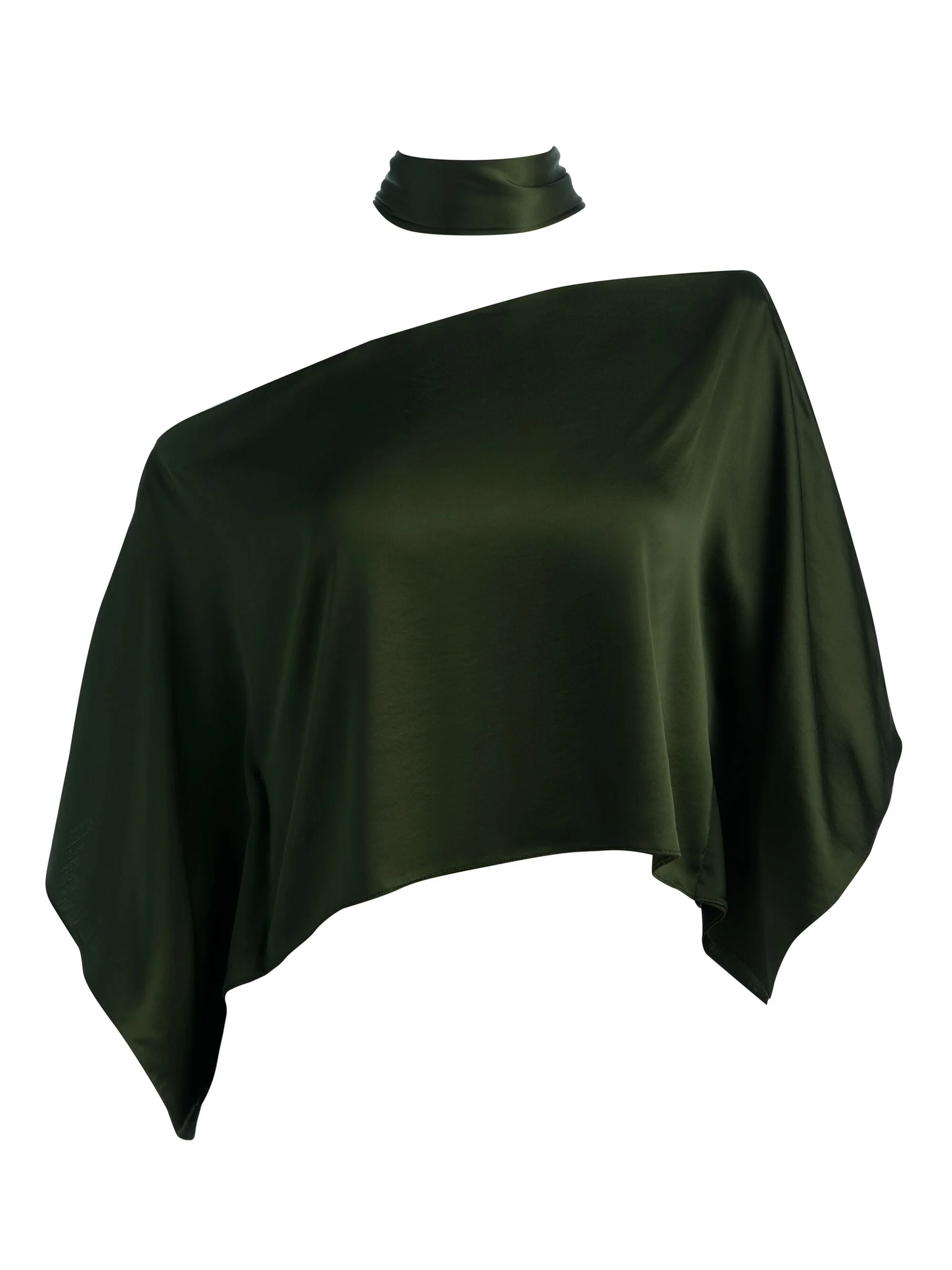 RITA DRAPED TOP WITH SCARF - 1