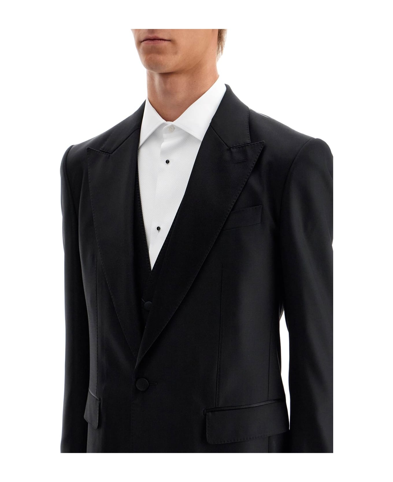Wool And Silk Tuxedo Suit - 4
