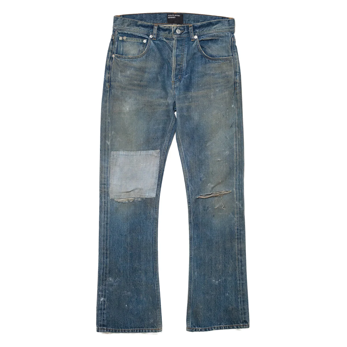 FLARE JEANS (DIRT SLUB BLUE) - 1