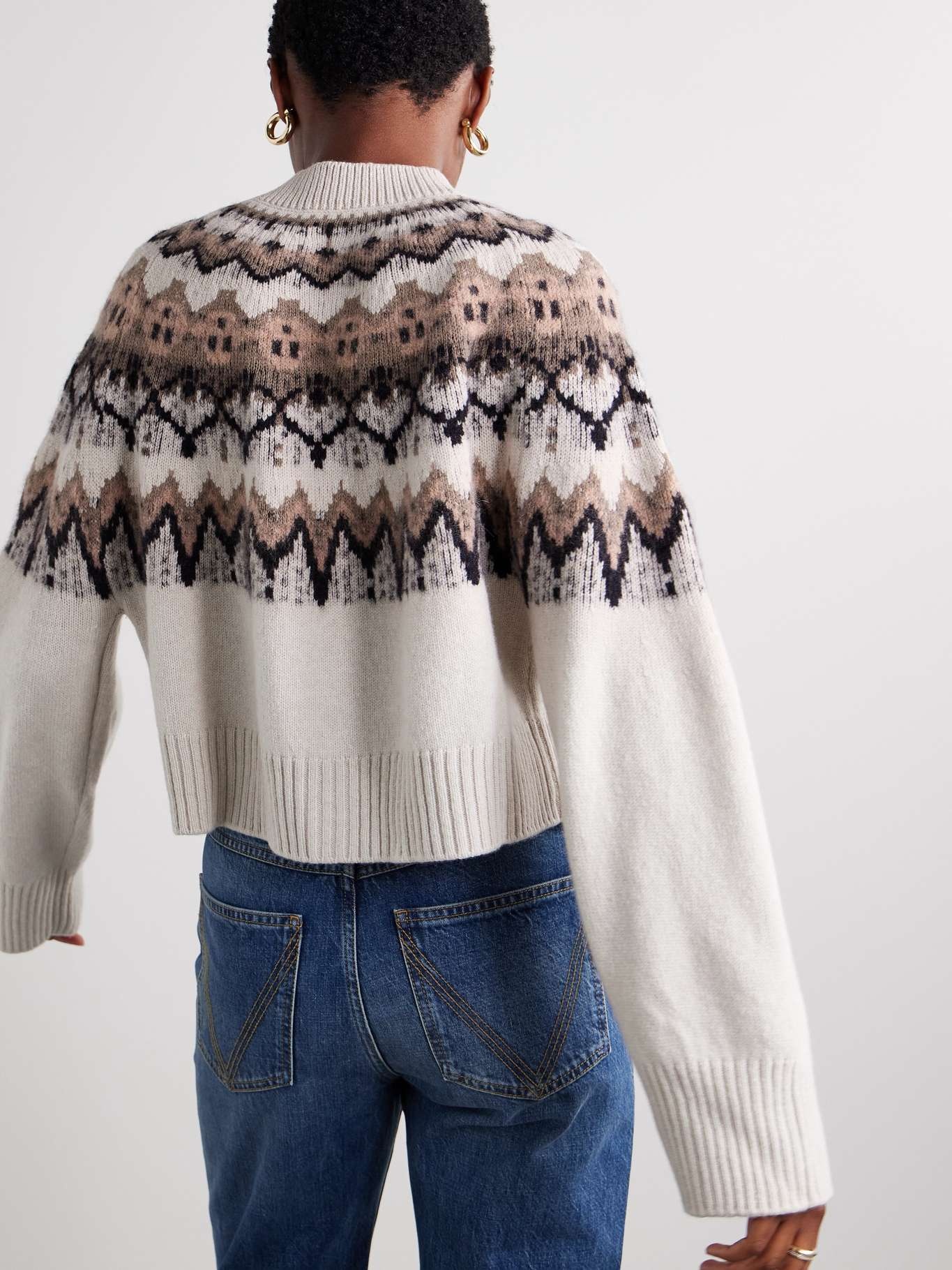 Barnum Fair Isle wool-blend cardigan - 3