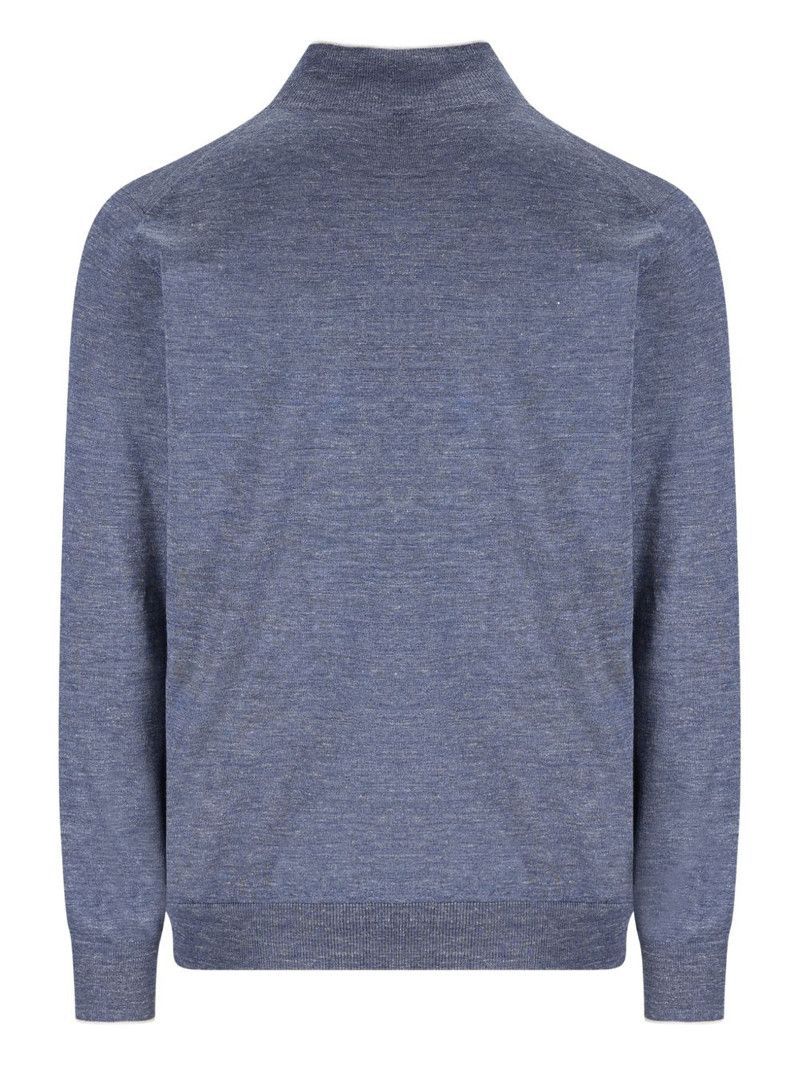 Brunello Cucinelli zip-up high-neck sweater outlook