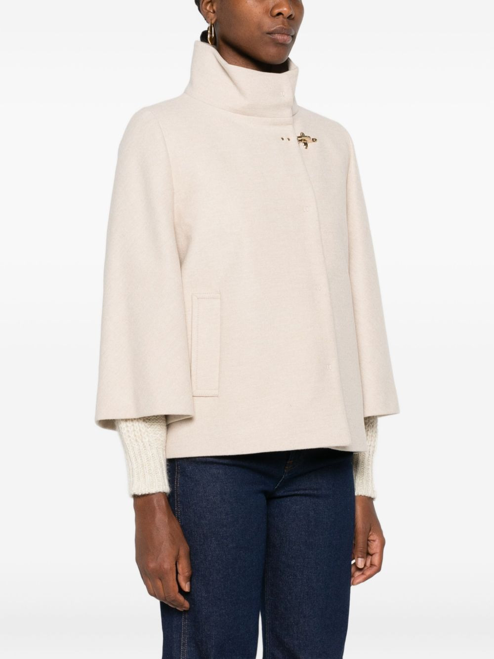 FAY - Fay Women Wool Cape - 4