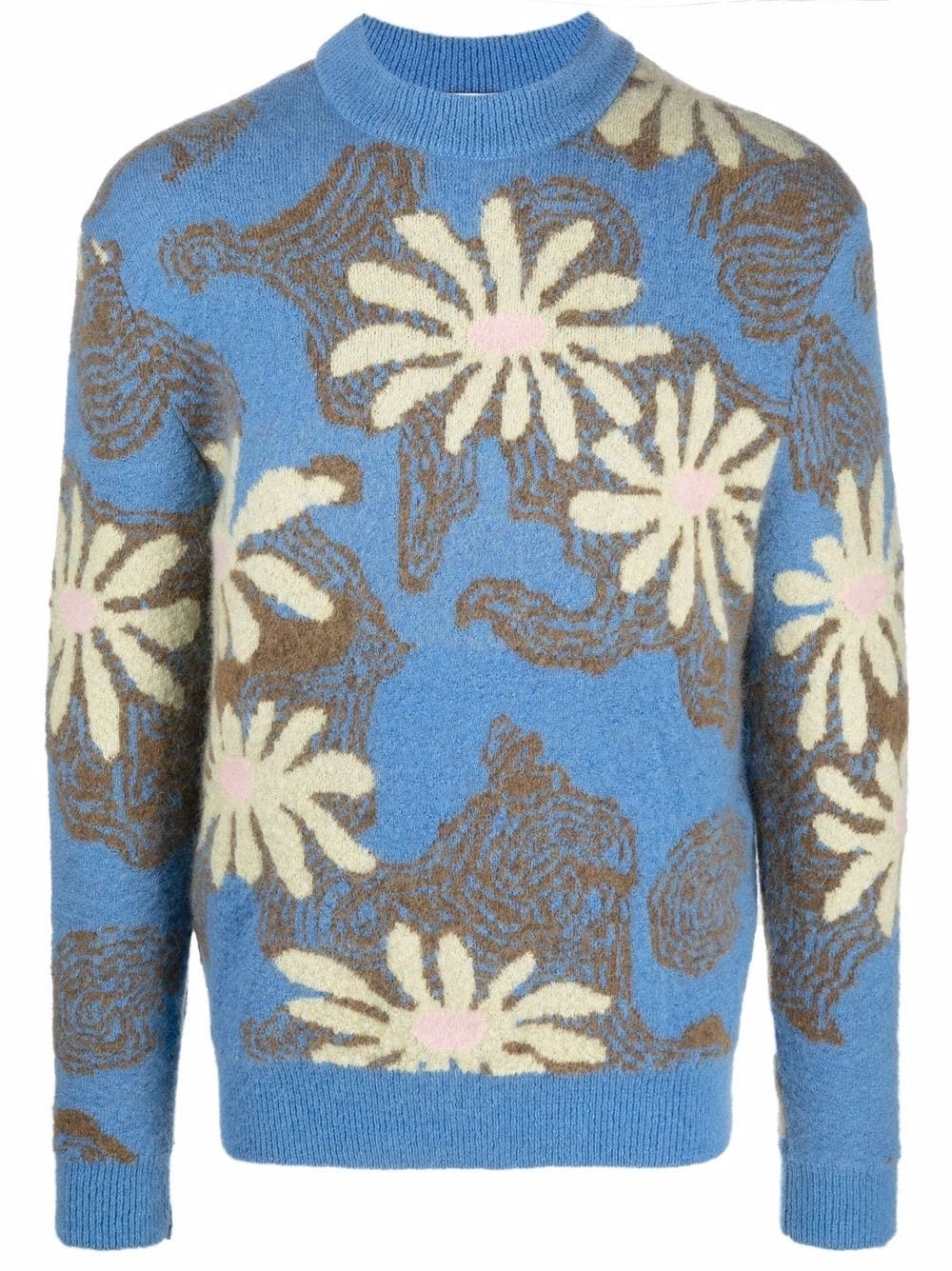 all-over floral print jumper - 1