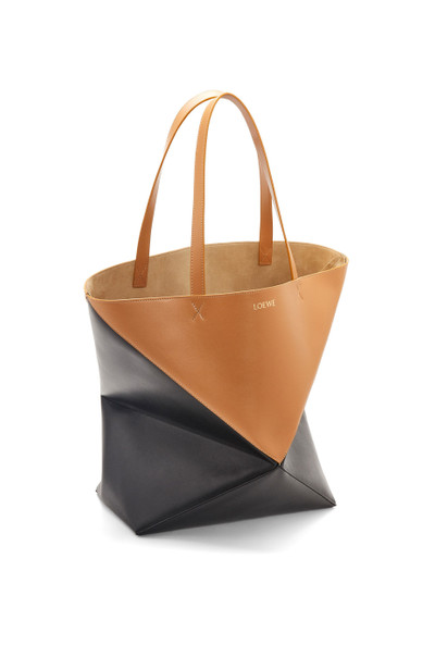 Loewe Large Puzzle Fold Tote in shiny calfskin outlook