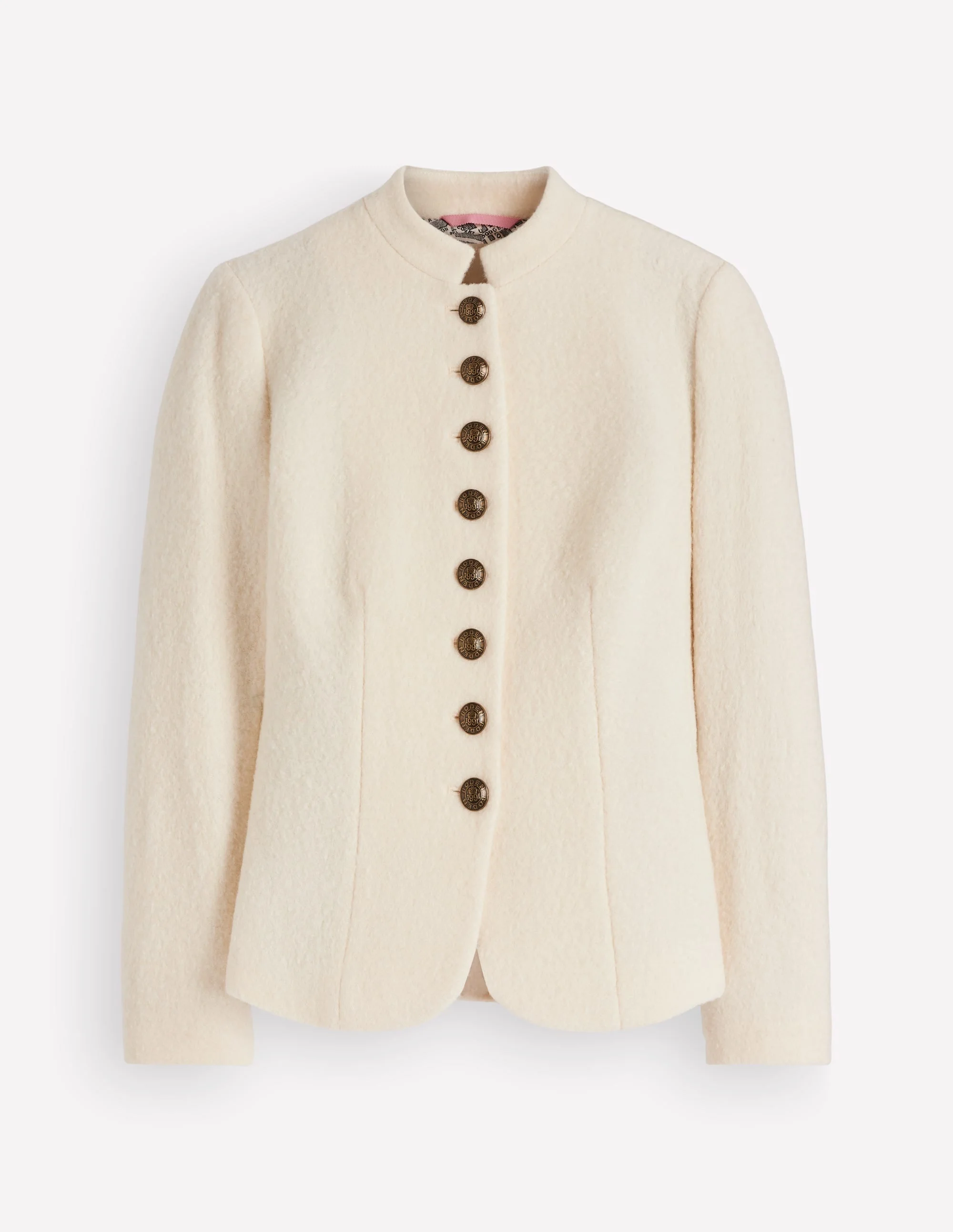 Hereford Boiled Wool Jacket-Ivory - 1
