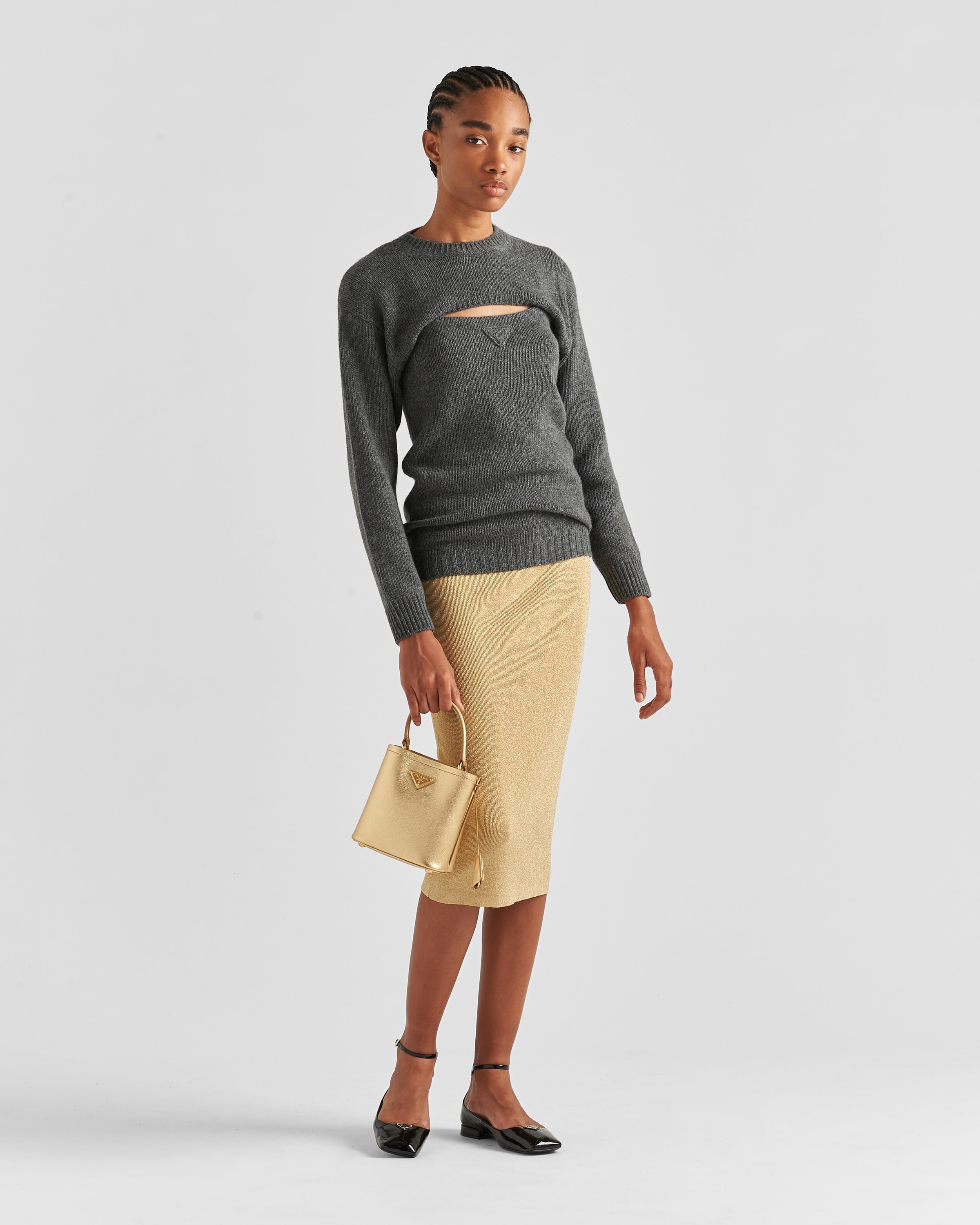 Lamé midi skirt - 2