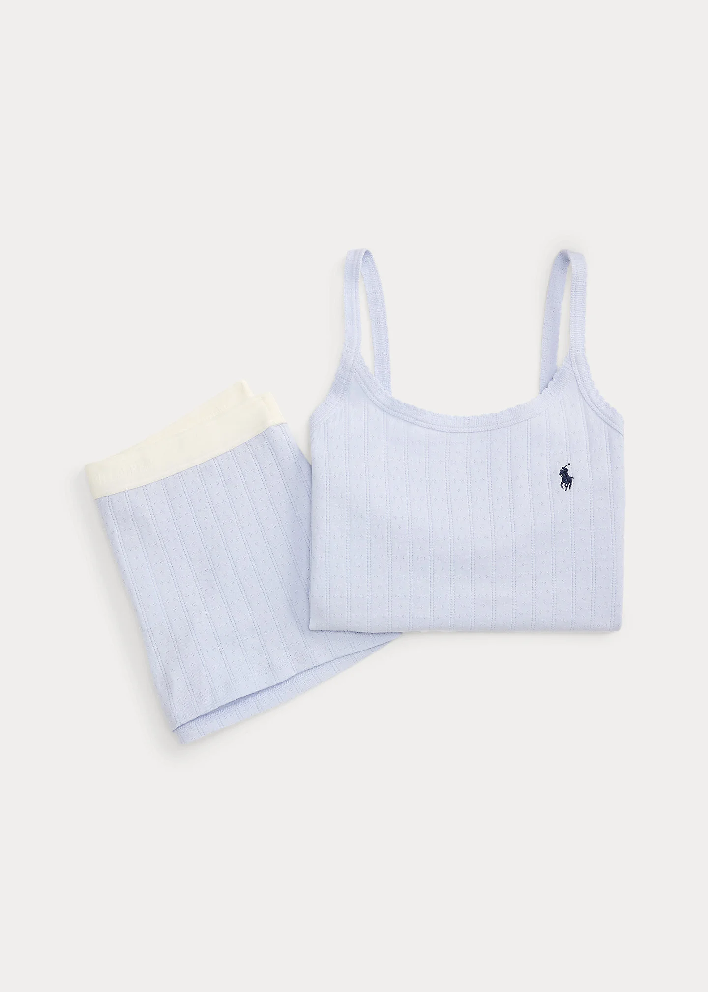 Pointelle Cotton Tank & Short Sleep Set - 1
