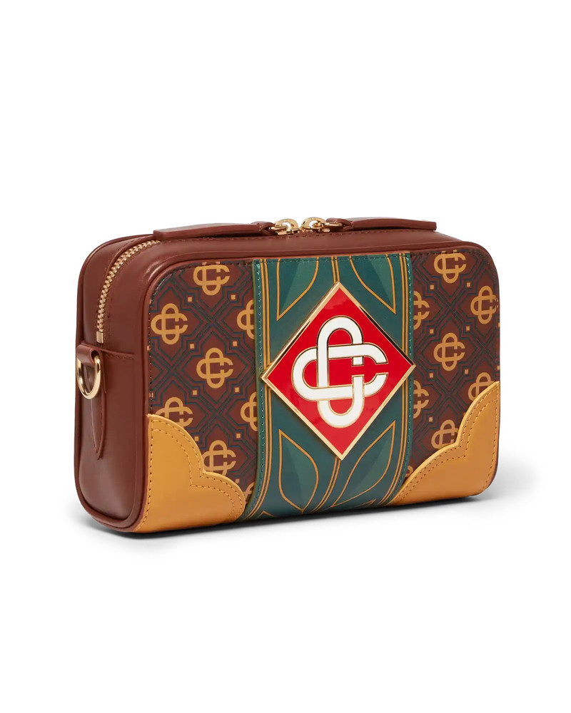 Brown Monogram Crossbody Bag 3