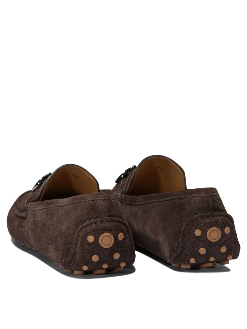 Gancini suede loafers - 4