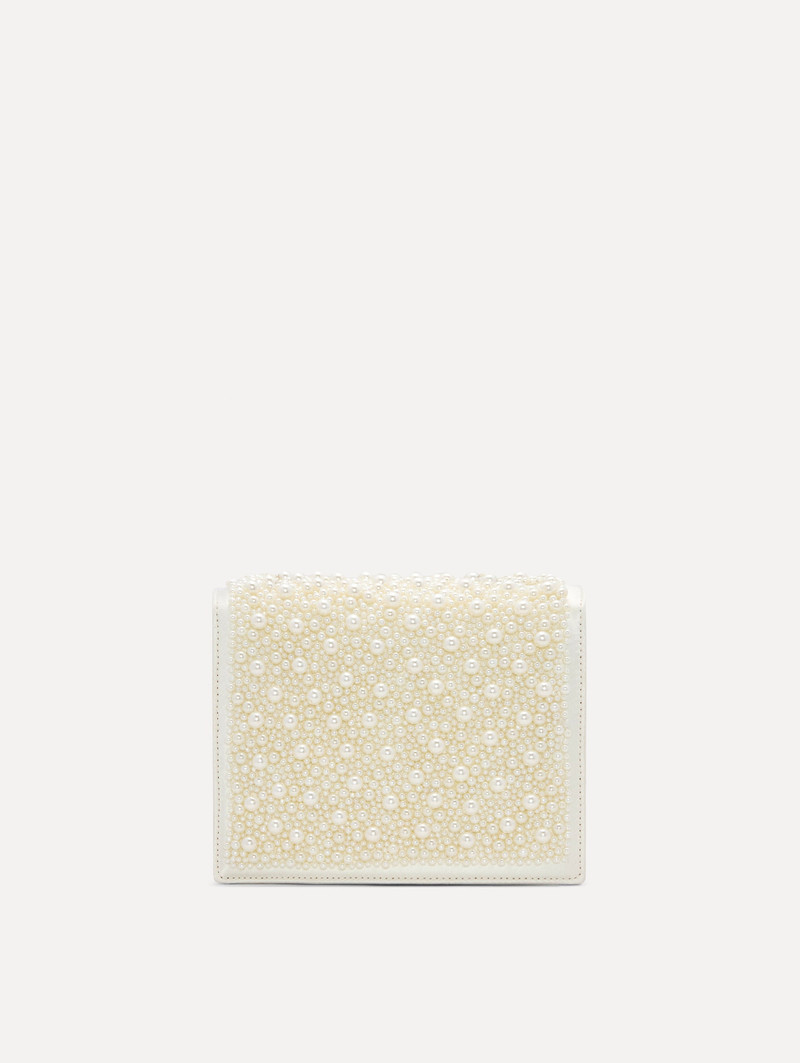 Oscar de la Renta PEARL EMBROIDERED MINI TRO BAG outlook