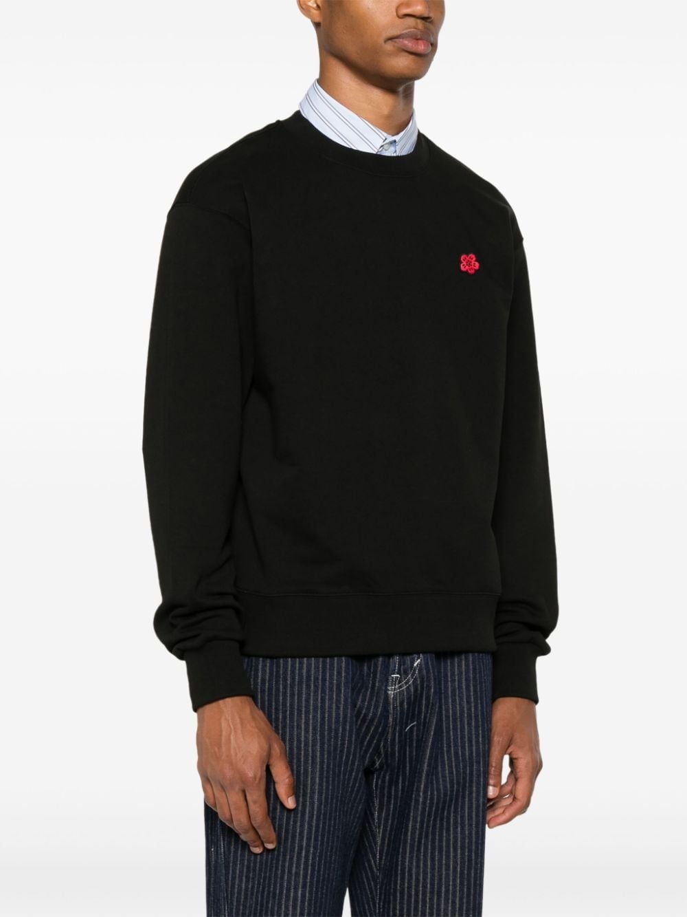 Boke Flower-patch cotton sweatshirt - 3