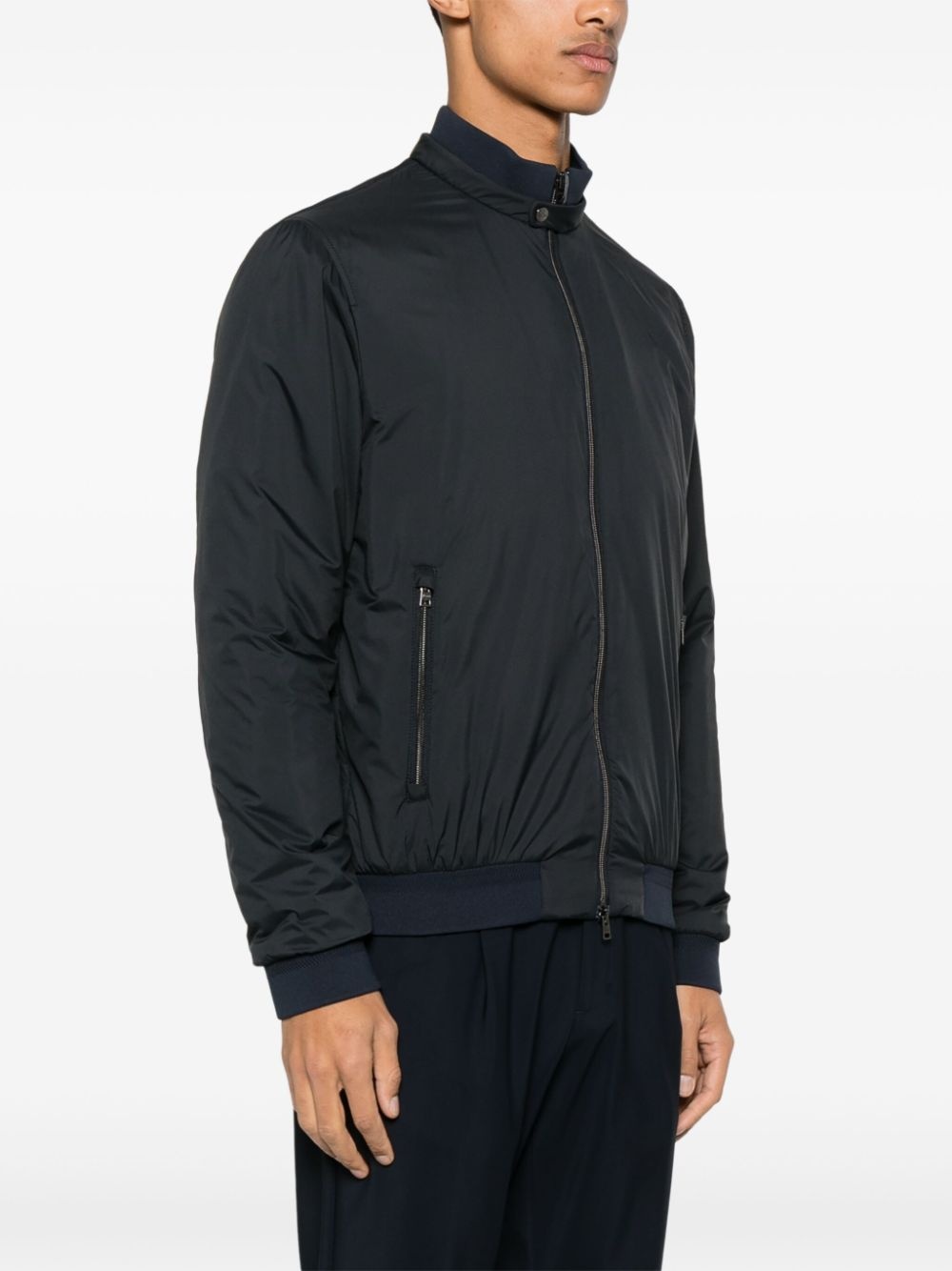 logo-plaque bomber jacket - 3