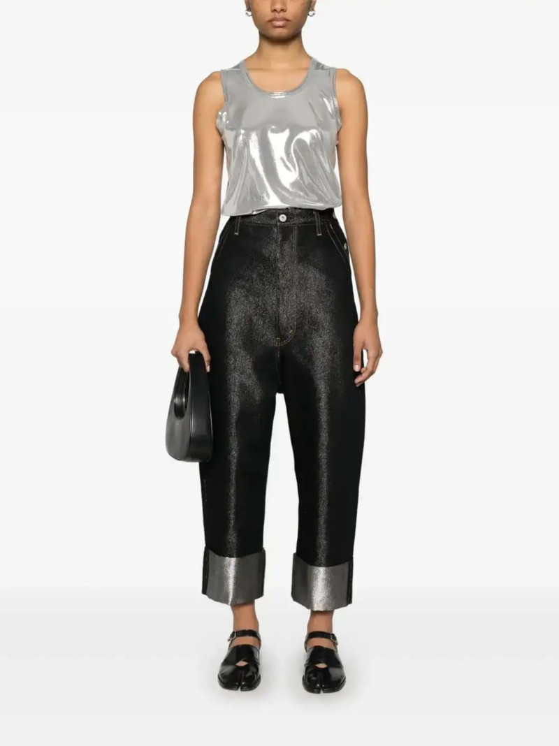 Junya Watanabe lamé jeans outlook