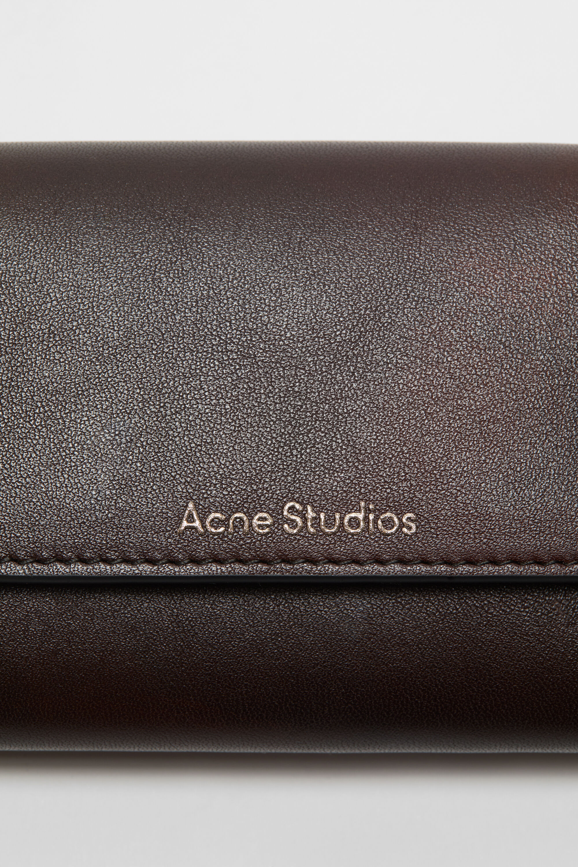 Trifold leather wallet - Dark brown - 5