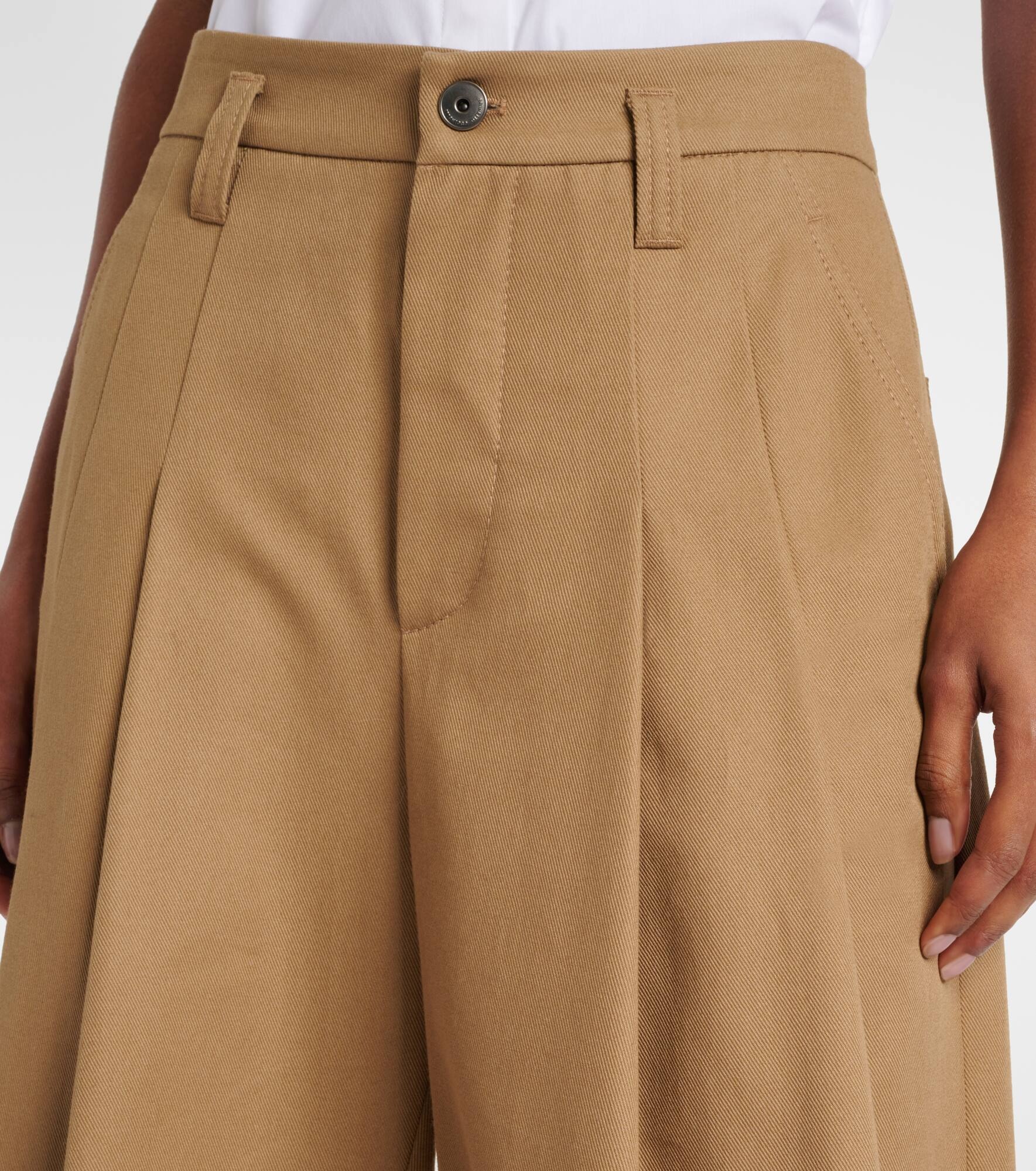 Monili cotton wide-leg pants - 4