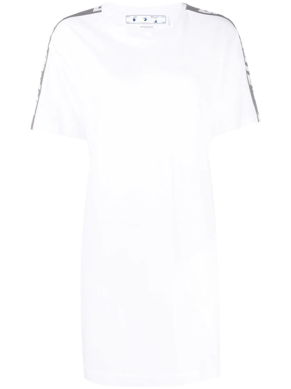 logo-tape T-shirt dress - 2