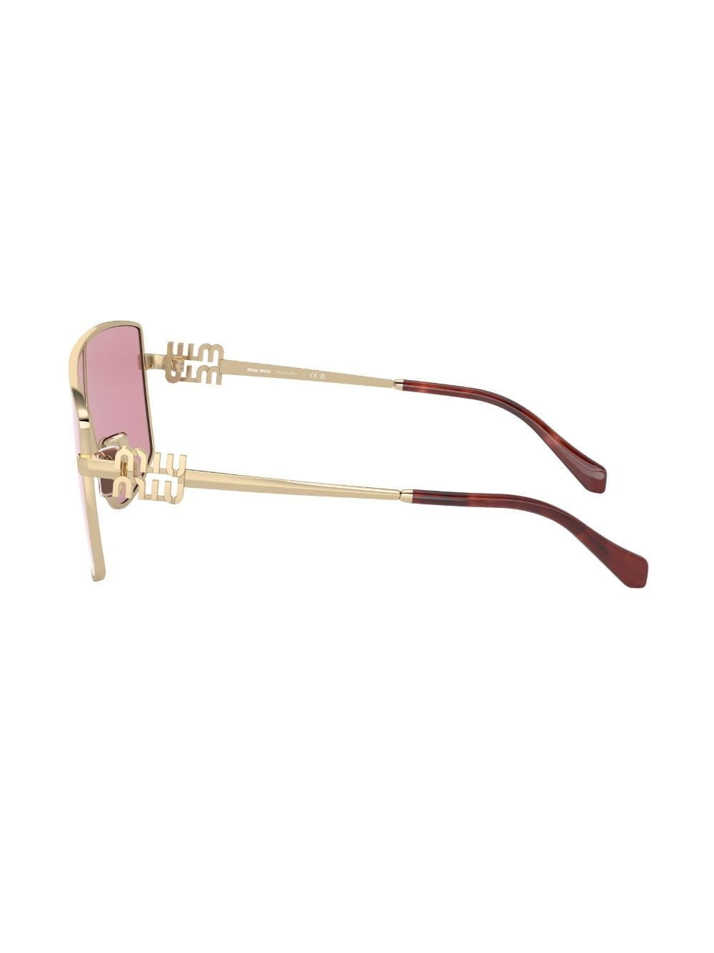 oversize-frame tinted sunglasses - 3