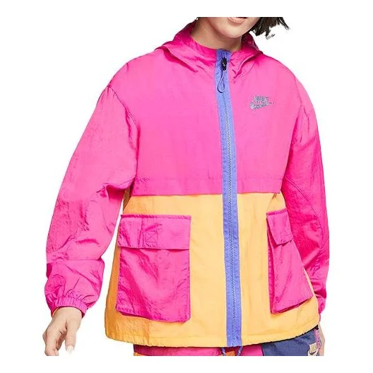(WMNS) Nike Sportswear Icon Clash Woven Jacket Pink CJ2296-601 - 1